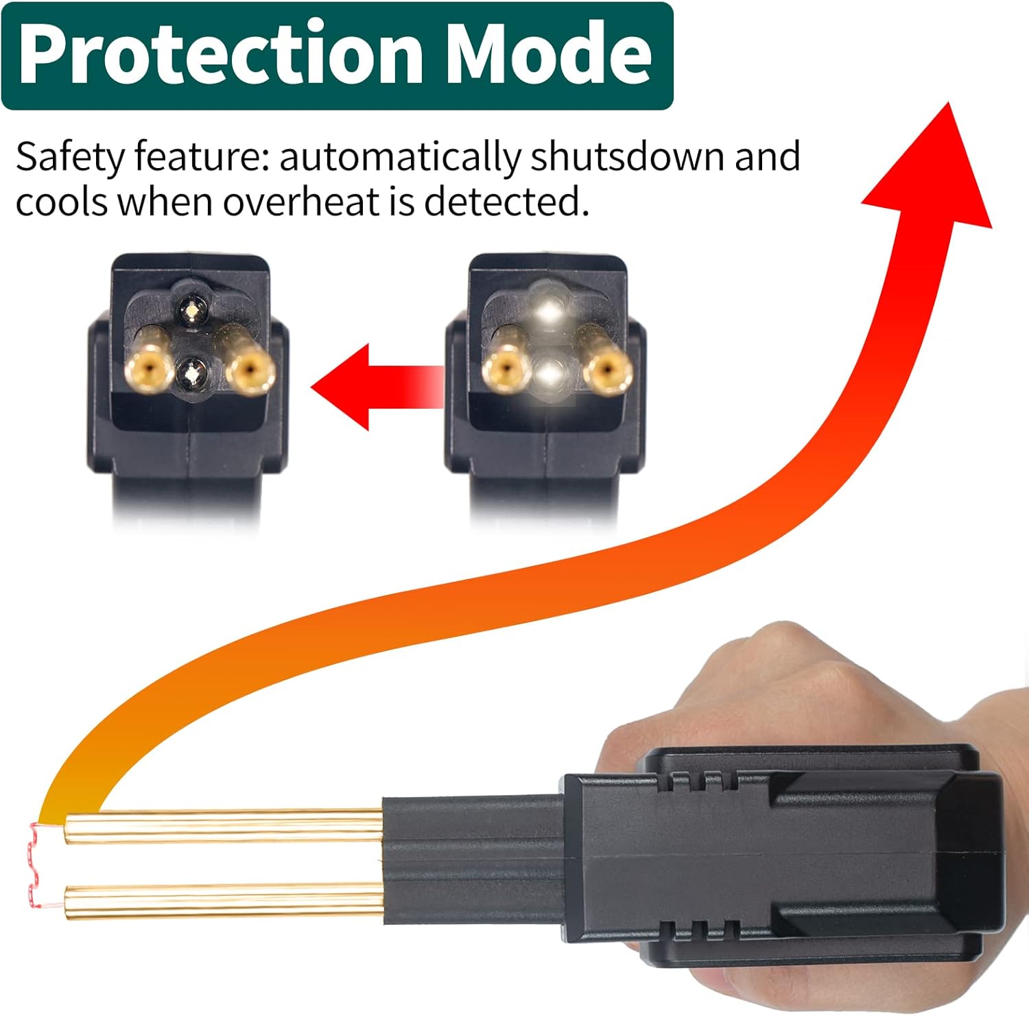 Yihua 960-V - Saldatore per Plastica con Luce LED - immagine 5