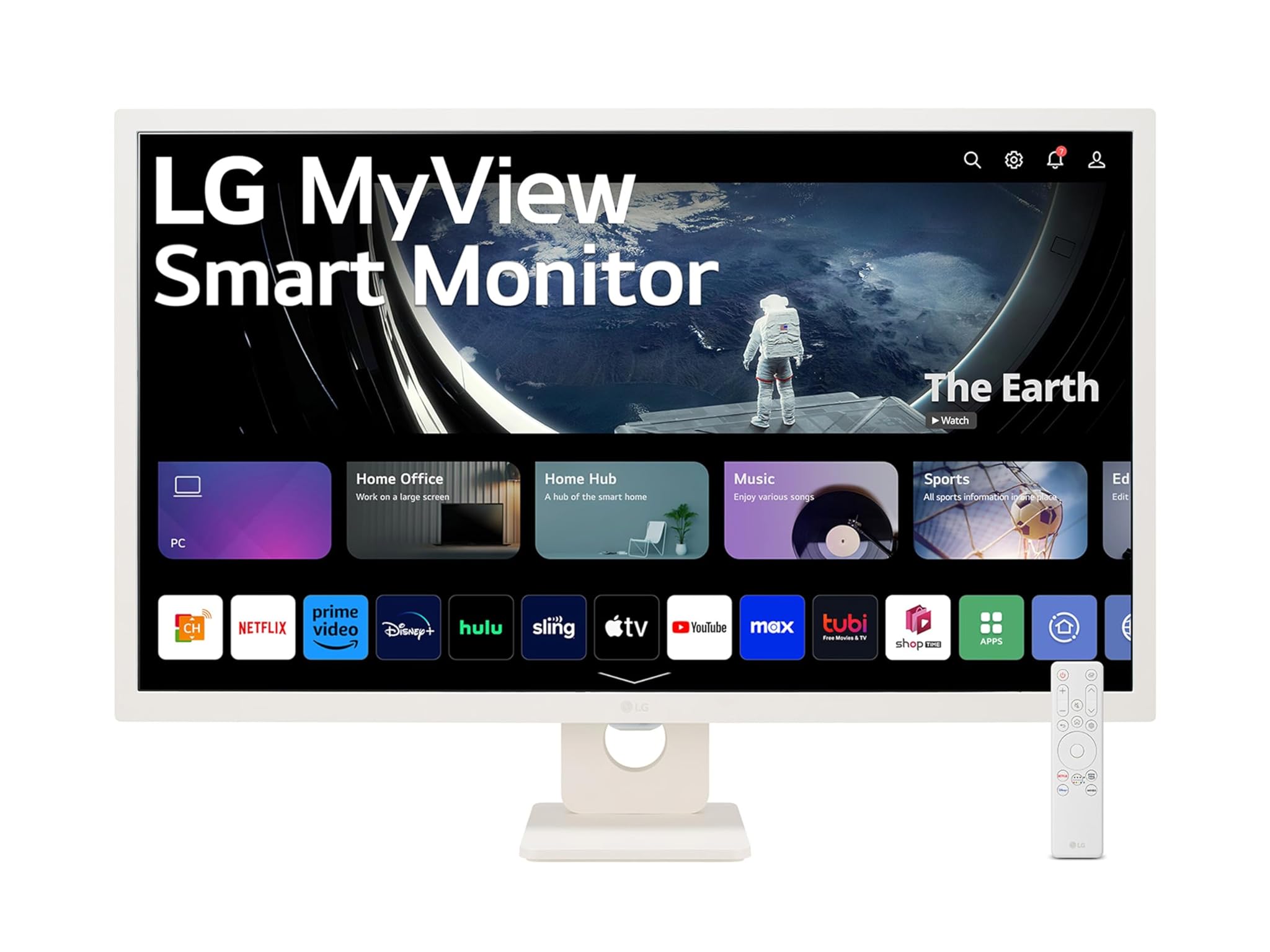 Lg 32SR50F Smart Monitor 32" Full HD LED IPS, Bianco