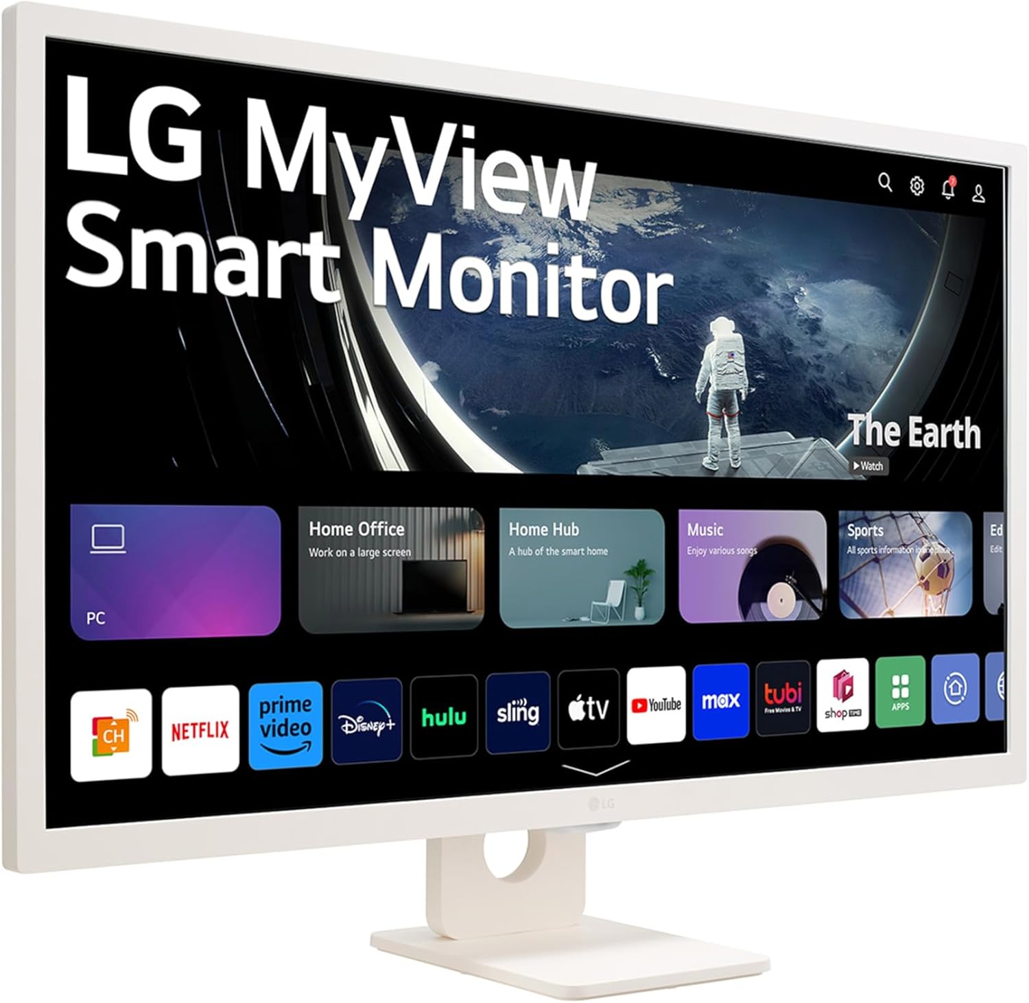 Lg 32SR50F Smart Monitor 32" Full HD LED IPS, Bianco - immagine 11