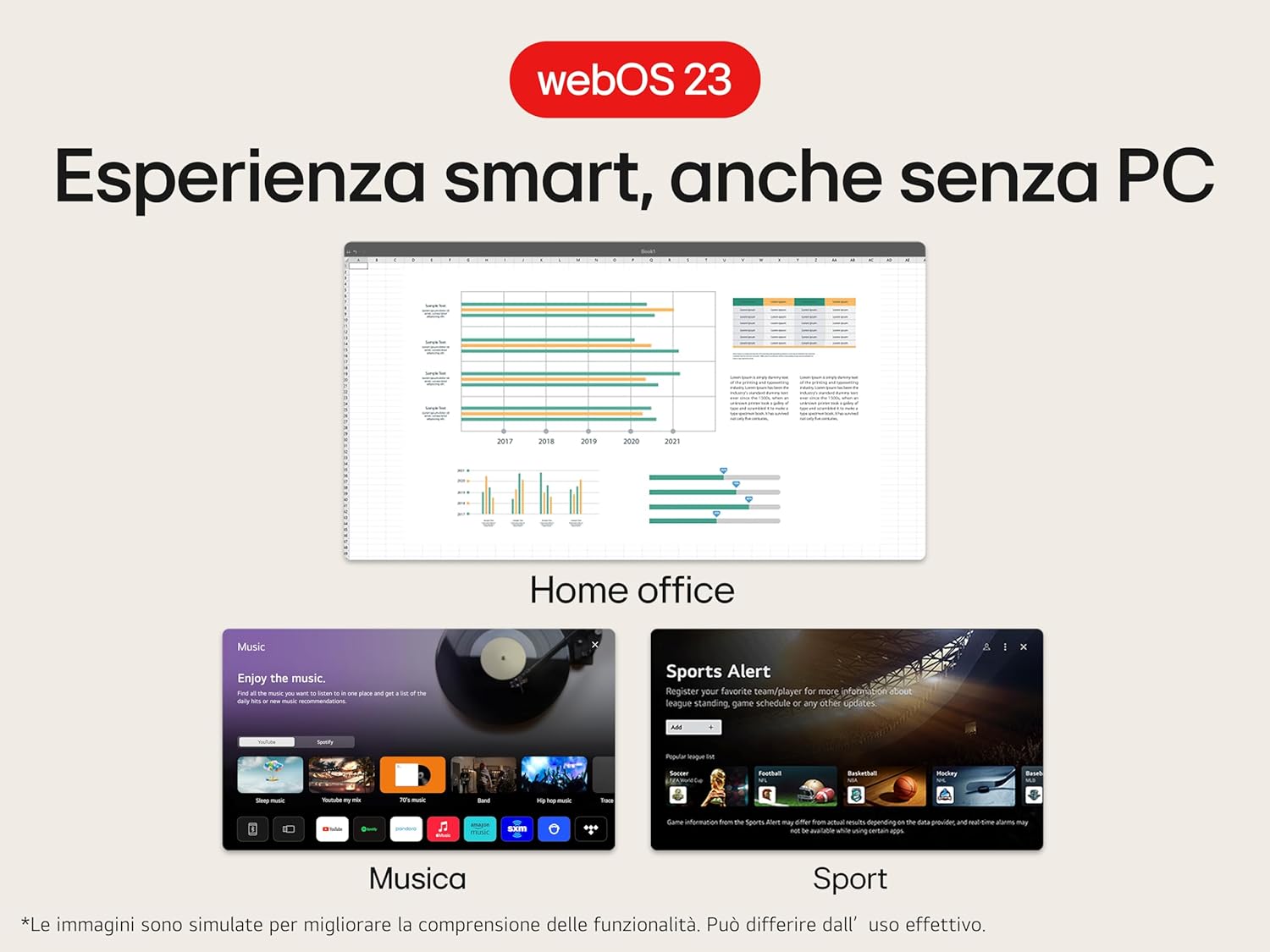 Lg 32SR50F Smart Monitor 32" Full HD LED IPS, Bianco - immagine 9