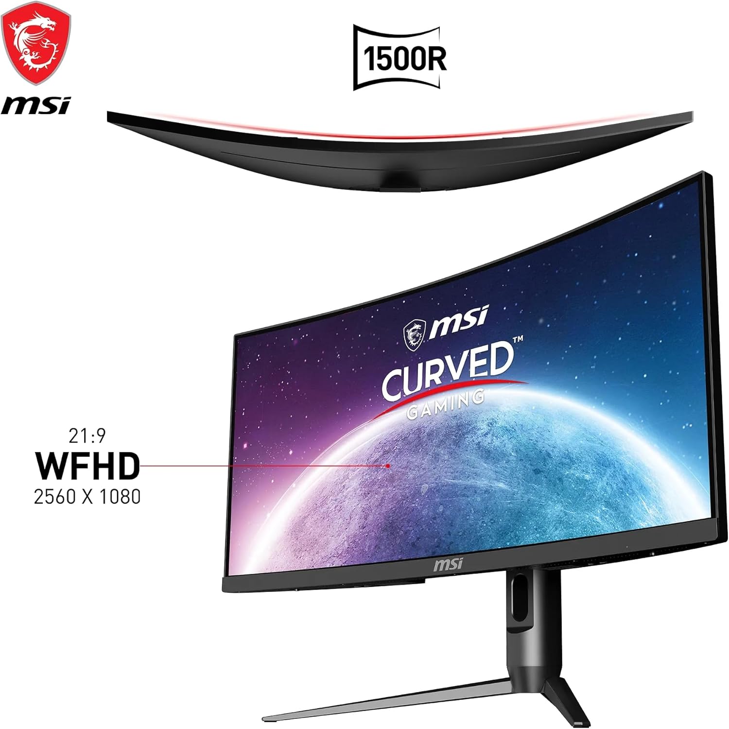 Optix MAG301CR2 29.5" LED WFHD 200Hz FreeSync Premium Curva - immagine 2