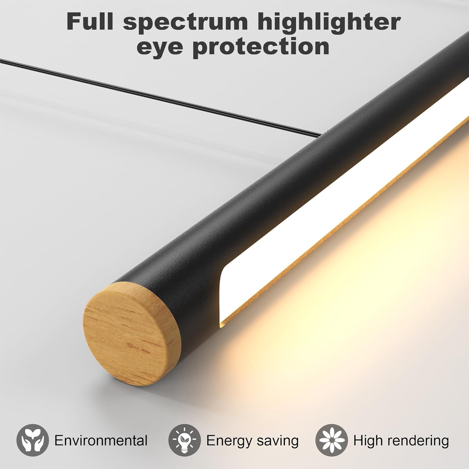 Lampada a Sospensione Moderna Dimmerabile 80CM Nera - immagine 3