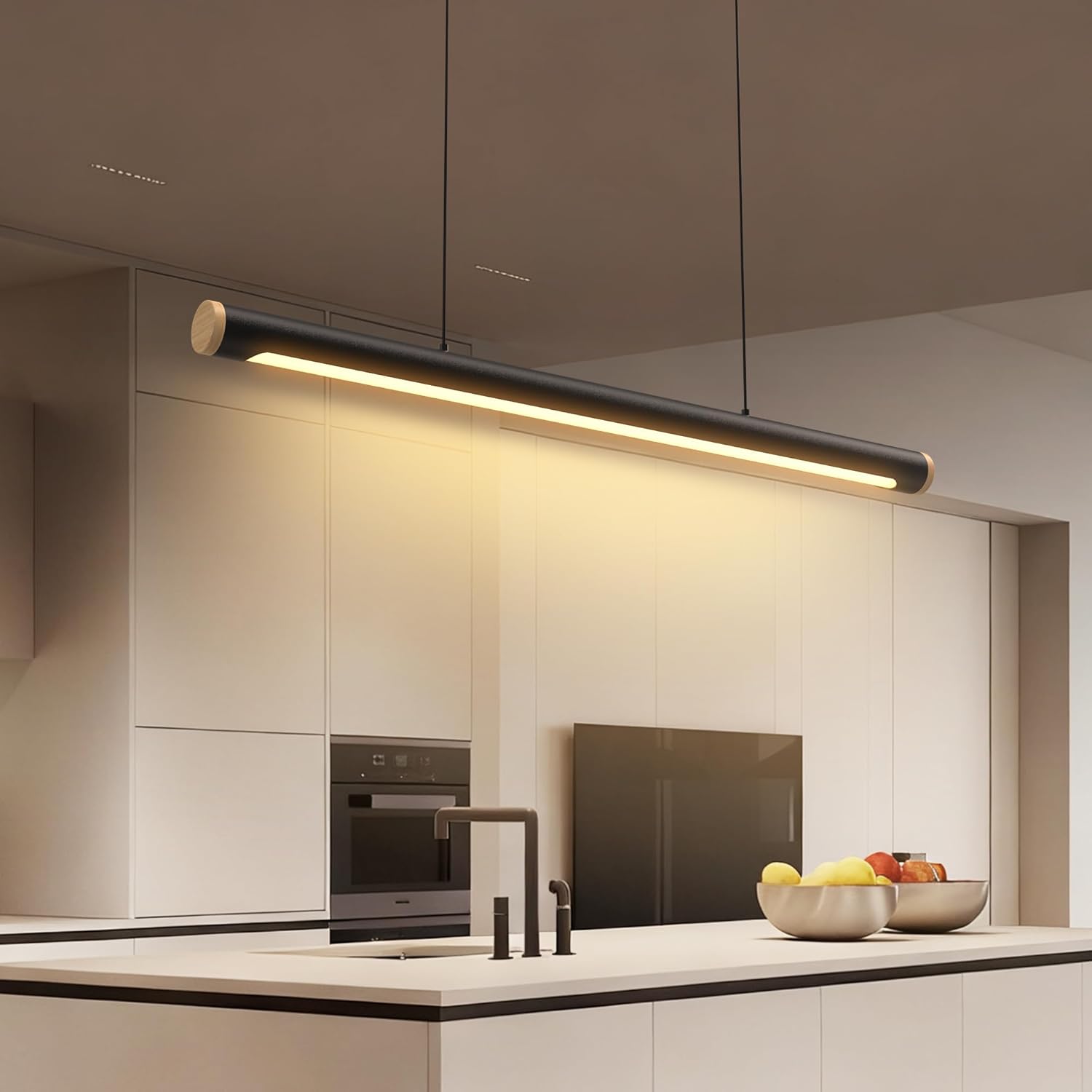 Lampada a Sospensione Moderna Dimmerabile 80CM Nera - immagine 8