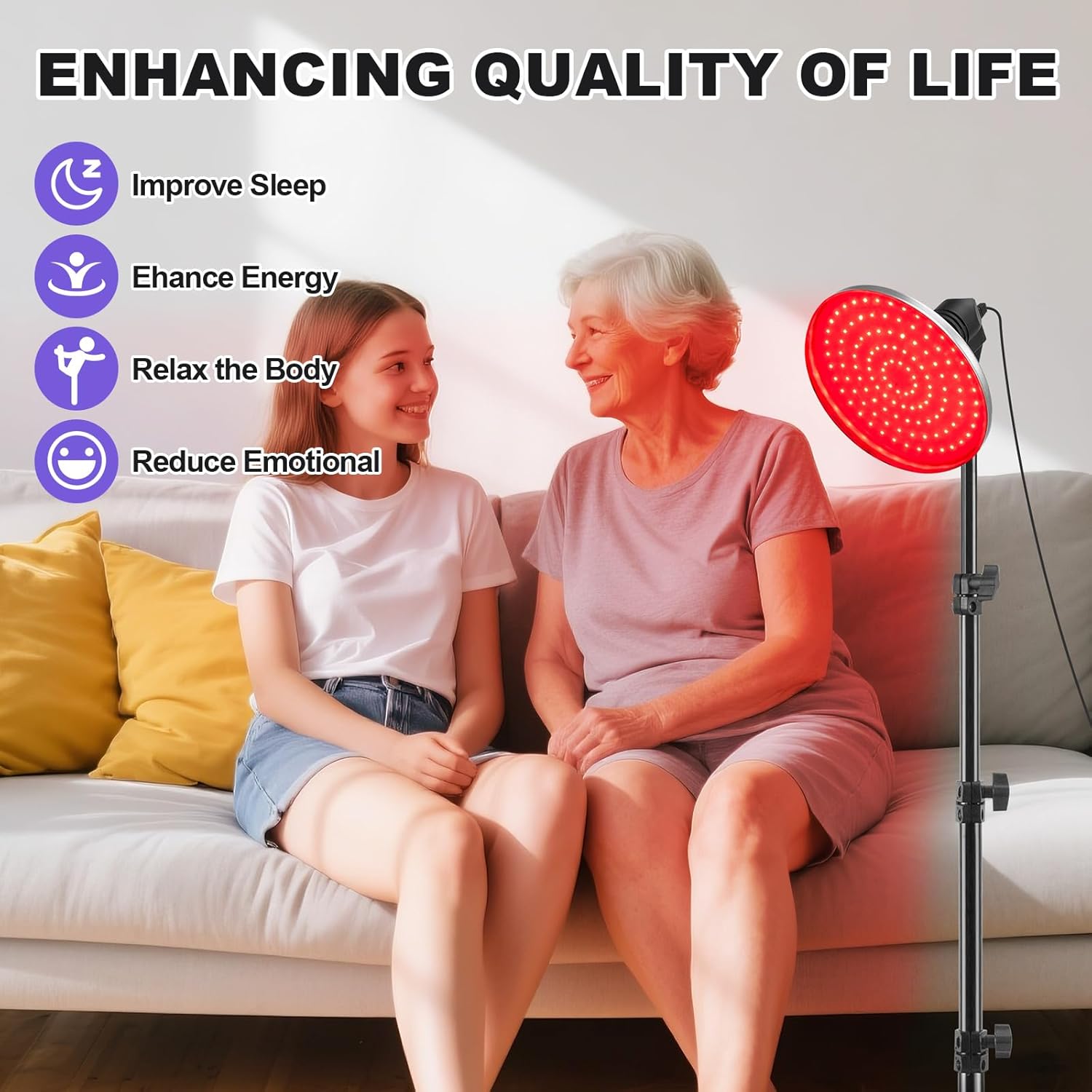 Lampada Infrarossi LED Luce Rossa 660nm - immagine 2