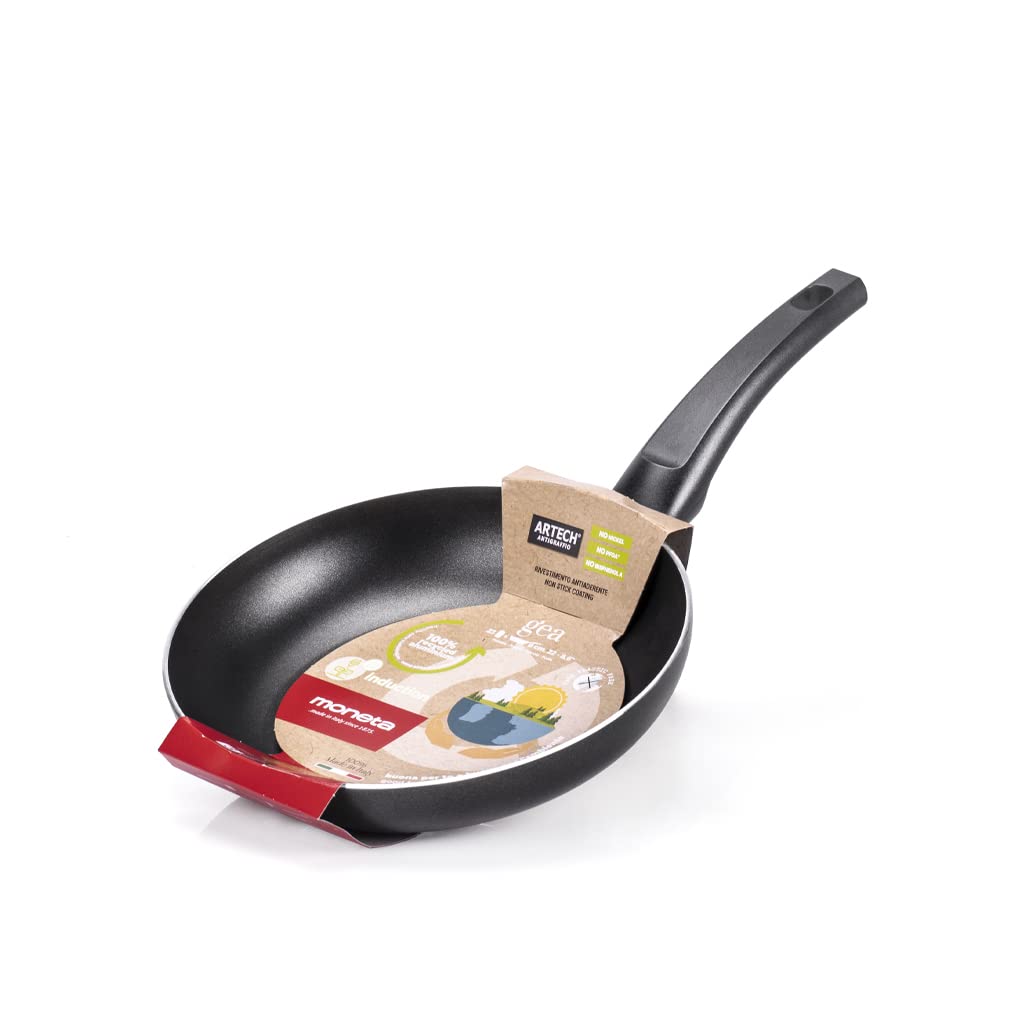 Moneta Padella Alluminio 22 cm, Nero