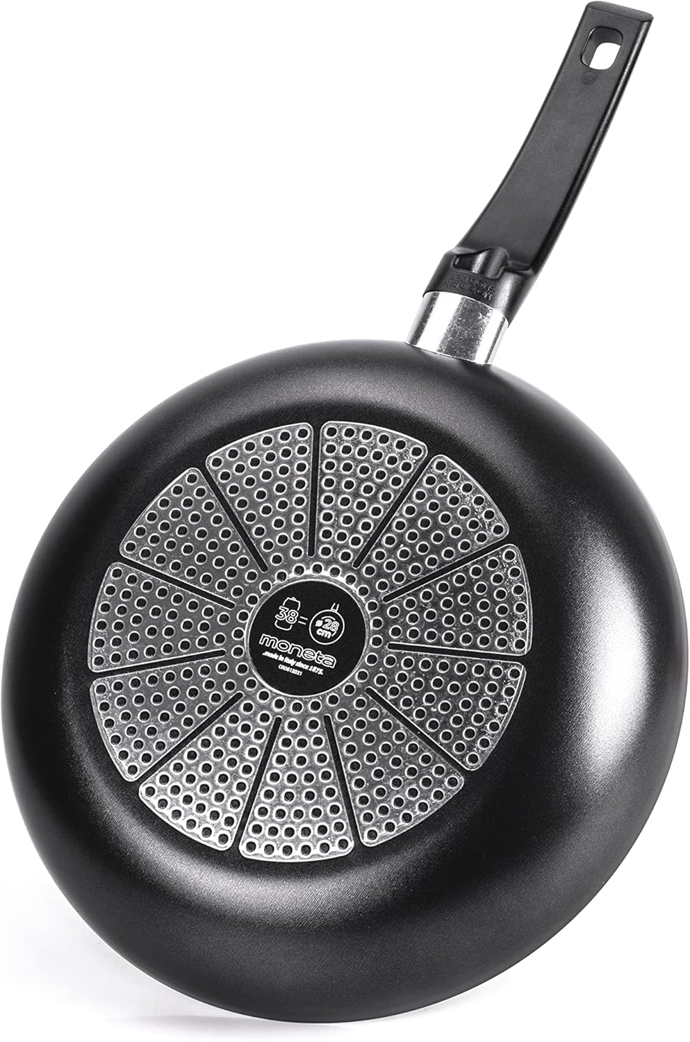 Moneta Padella Alluminio 22 cm, Nero - immagine 3