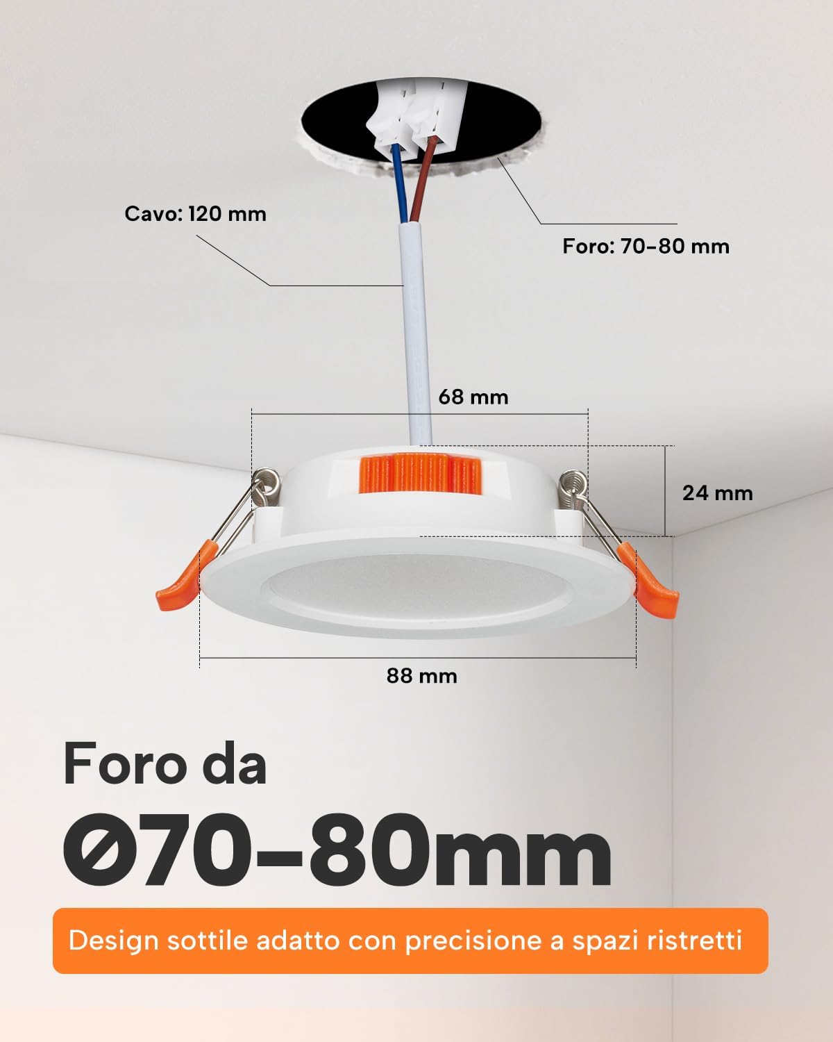 Tomosu Kit 12 Faretti LED da Incasso 5W 5CCT - immagine 3
