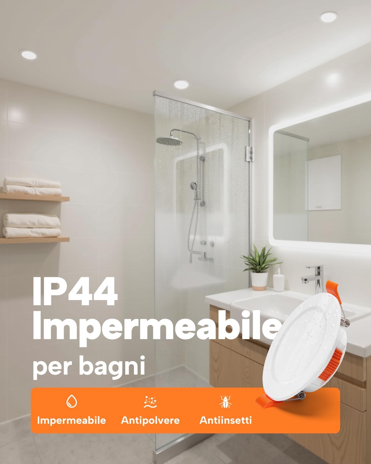 Tomosu Kit 12 Faretti LED da Incasso 5W 5CCT - immagine 4