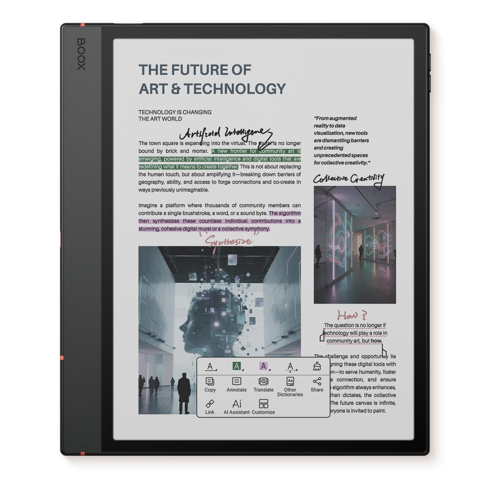 BOOX Note Air5 C 10.3 Pollici ePaper Reader 64GB Android 15 Colore E-Ink Tablet