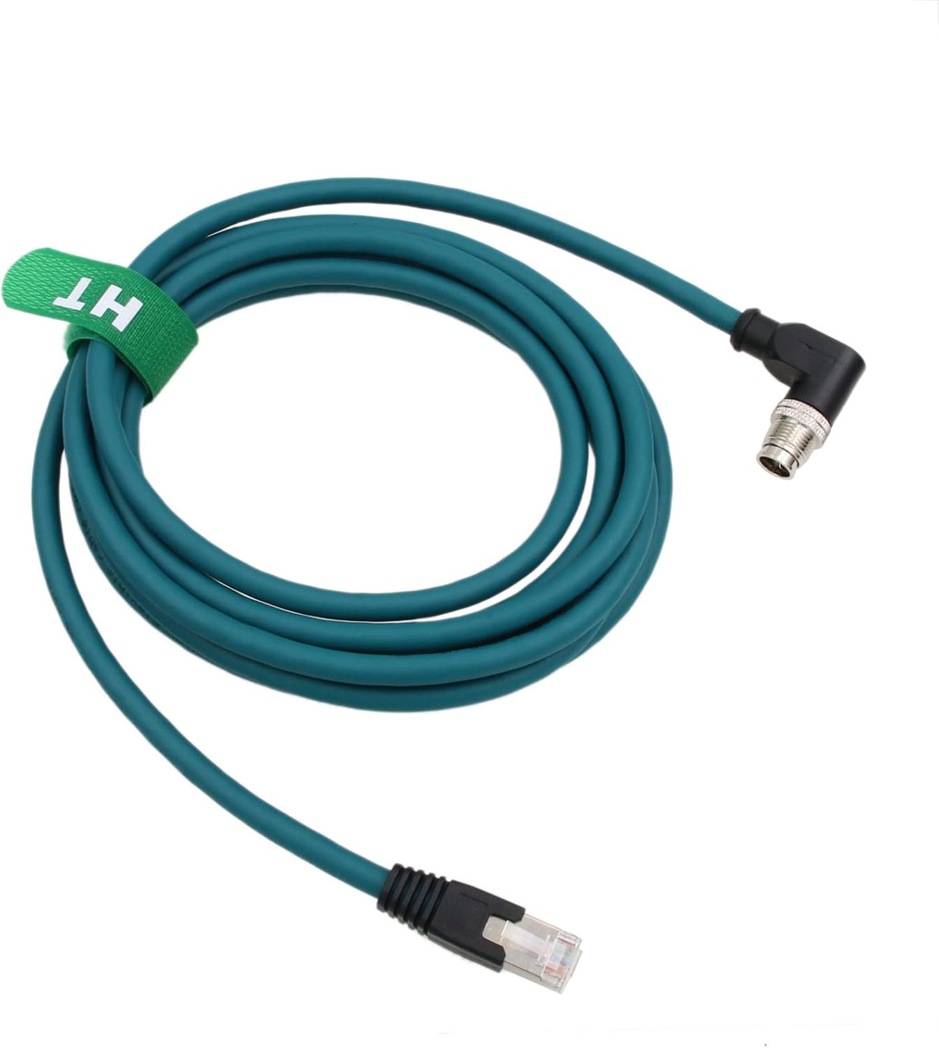 Hangton Cavo Ethernet M12 a RJ45 CAT7e Angolo Retto 10m - immagine 1