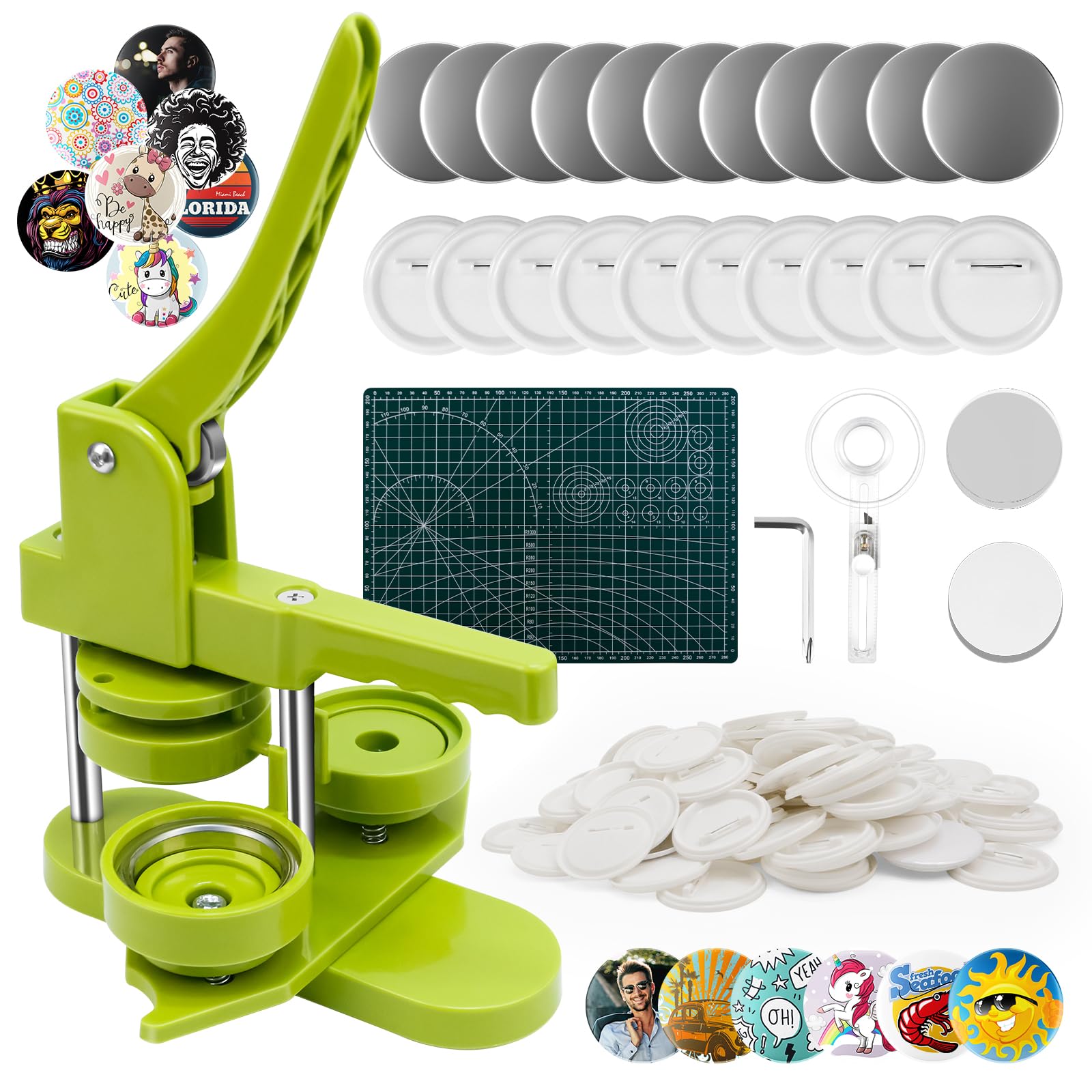 Macchina per Spille 58mm con 100 Accessori