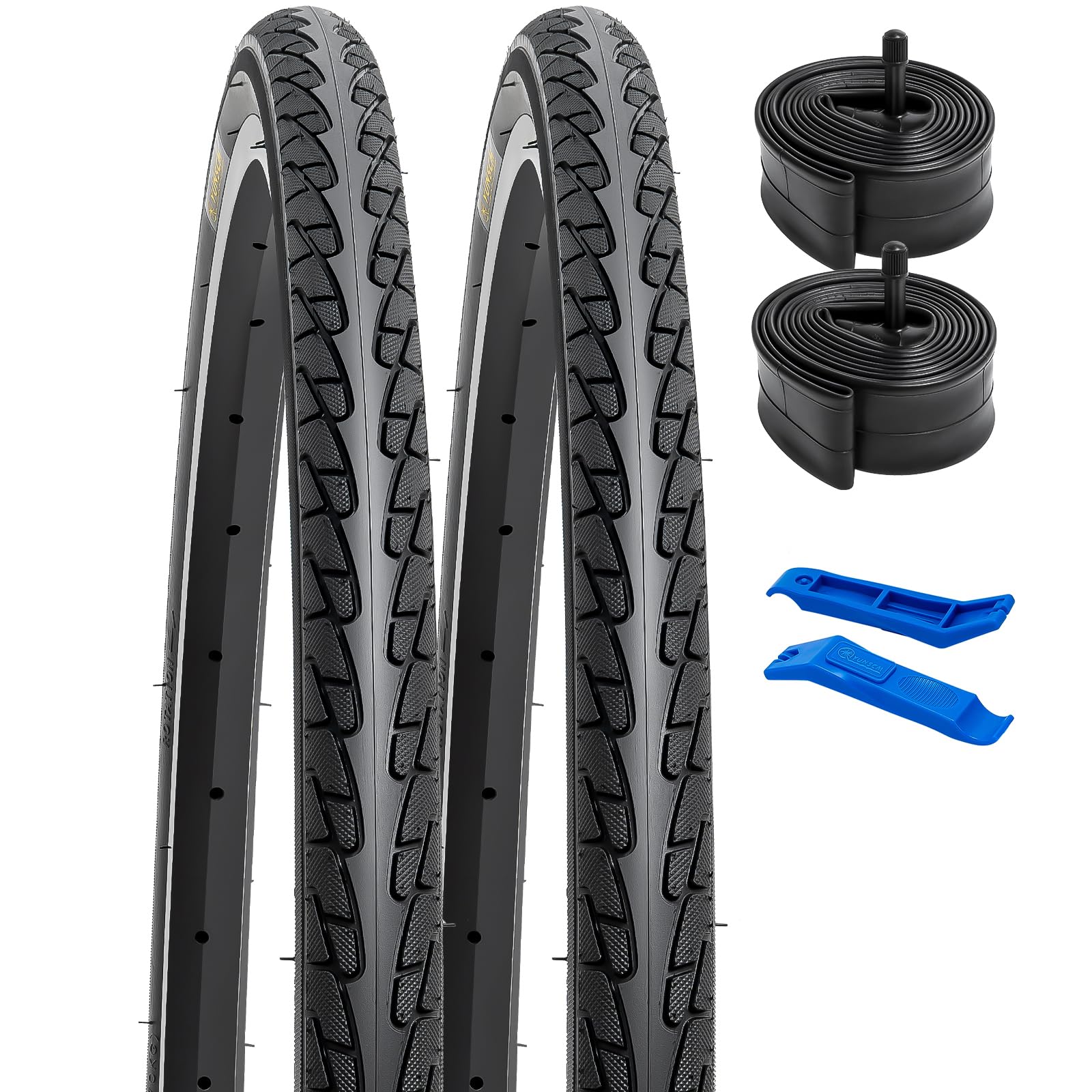 Yunscm 2Pcs Pneumatici 26x1 3/8 e Camere d'Aria