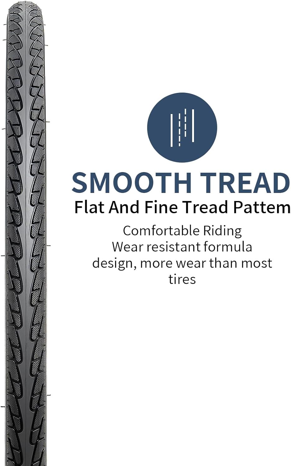 Yunscm 2Pcs Pneumatici 26x1 3/8 e Camere d'Aria - immagine 3