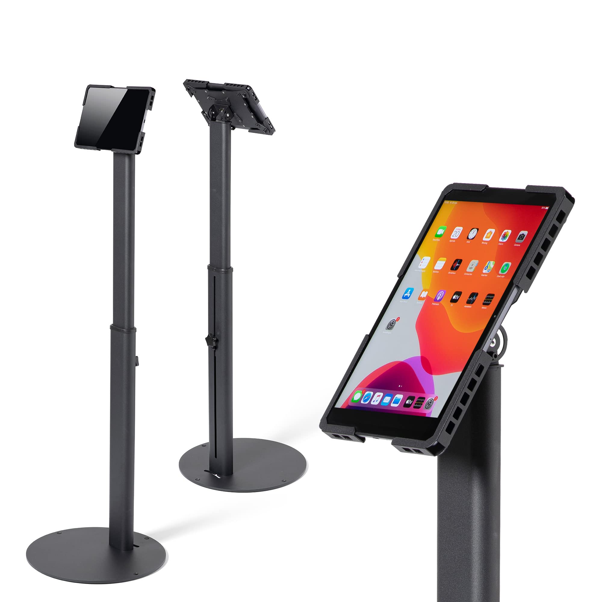 Tabdoq Supporto Universale da Pavimento per Tablet 7-13", Nero