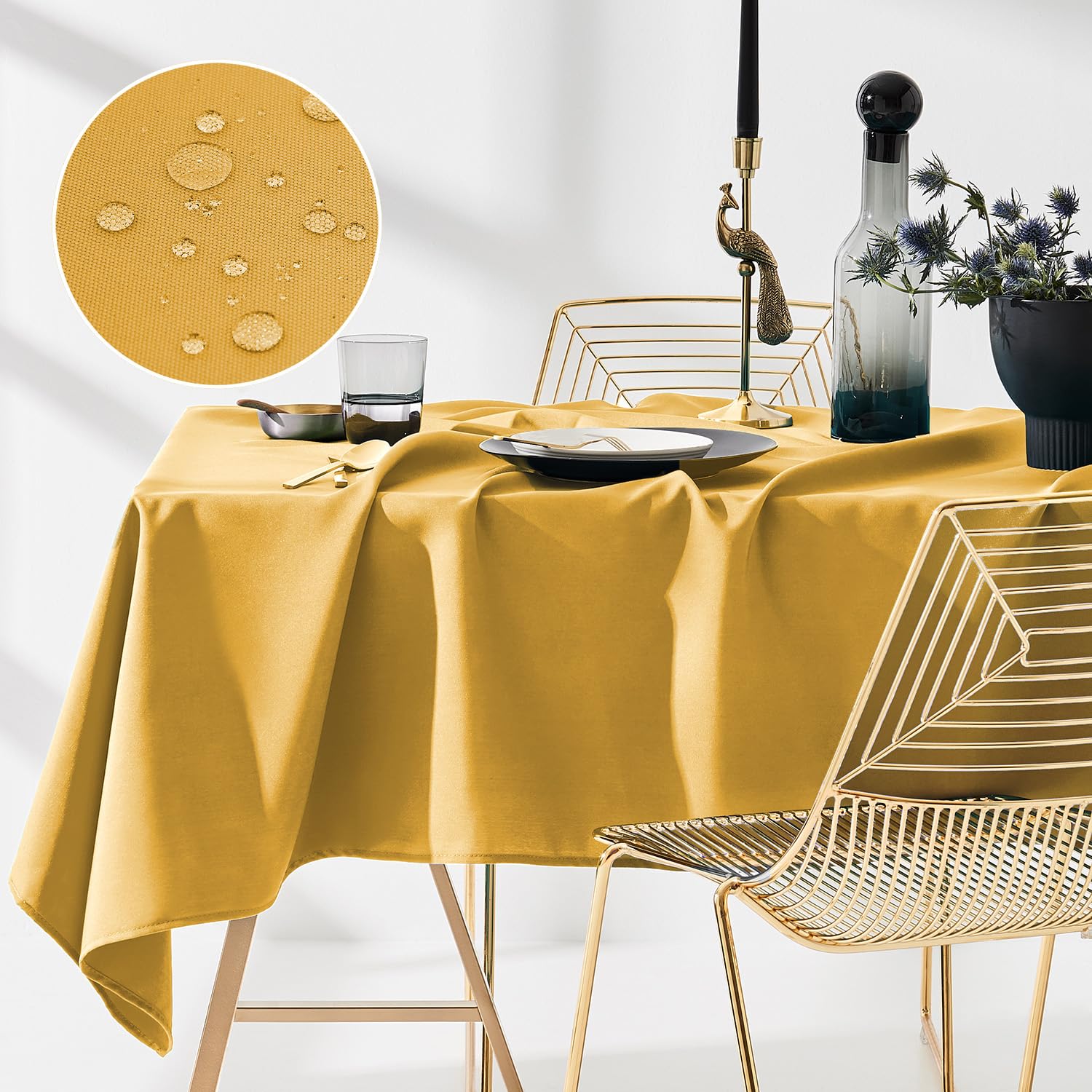 Room99 Aura - Tovaglia Rettangolare 140x300cm Senape