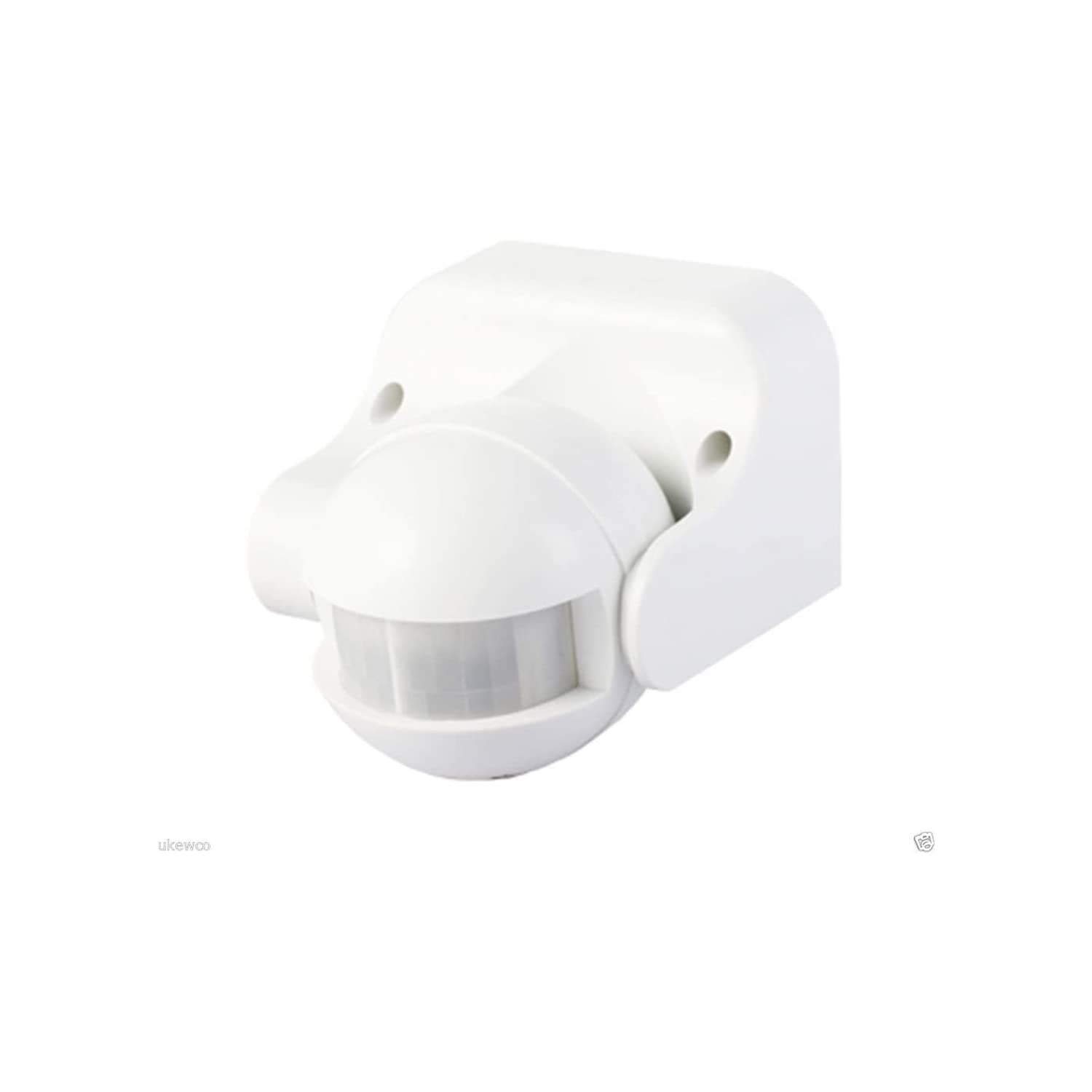 Electraline 58412 Sensore di Presenza Movimento IP44, Bianco