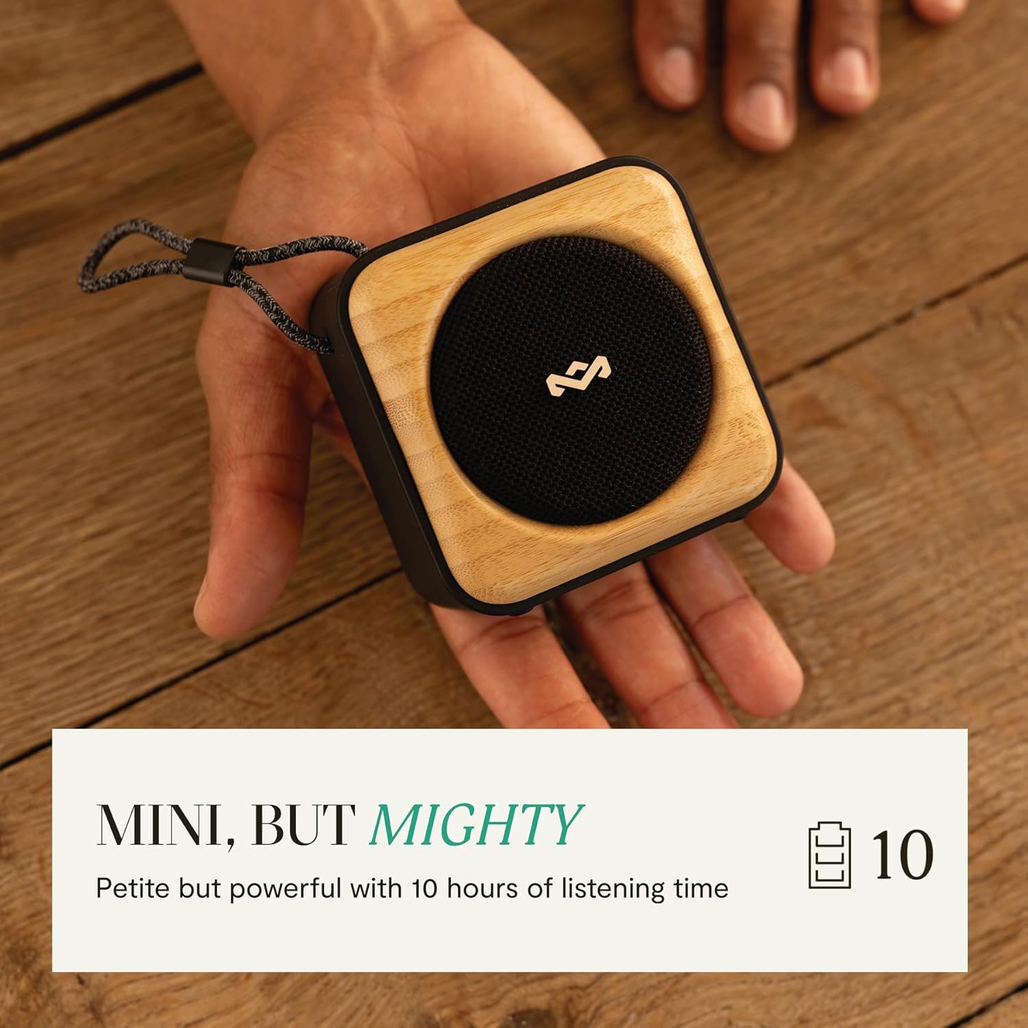 House of Marley Roots Speaker Bluetooth Portatile, Nero - immagine 3