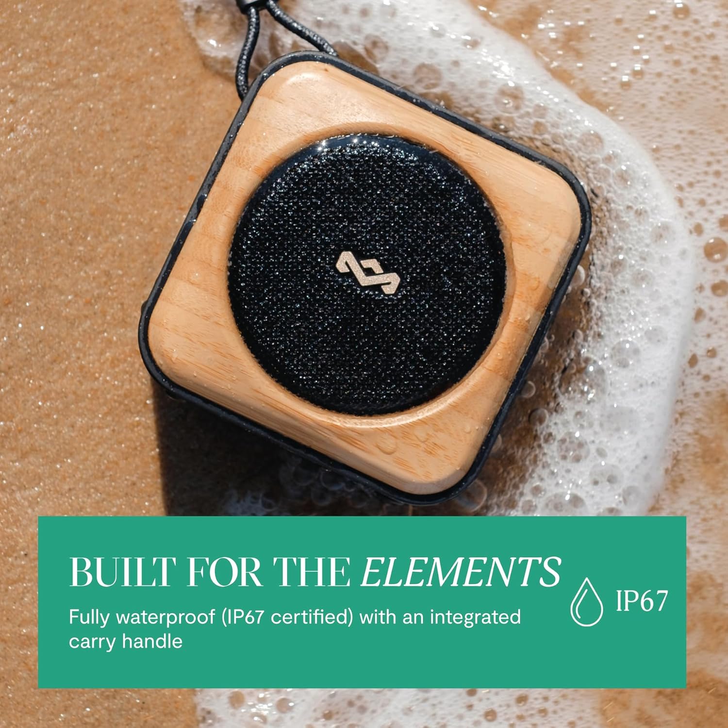 House of Marley Roots Speaker Bluetooth Portatile, Nero - immagine 4