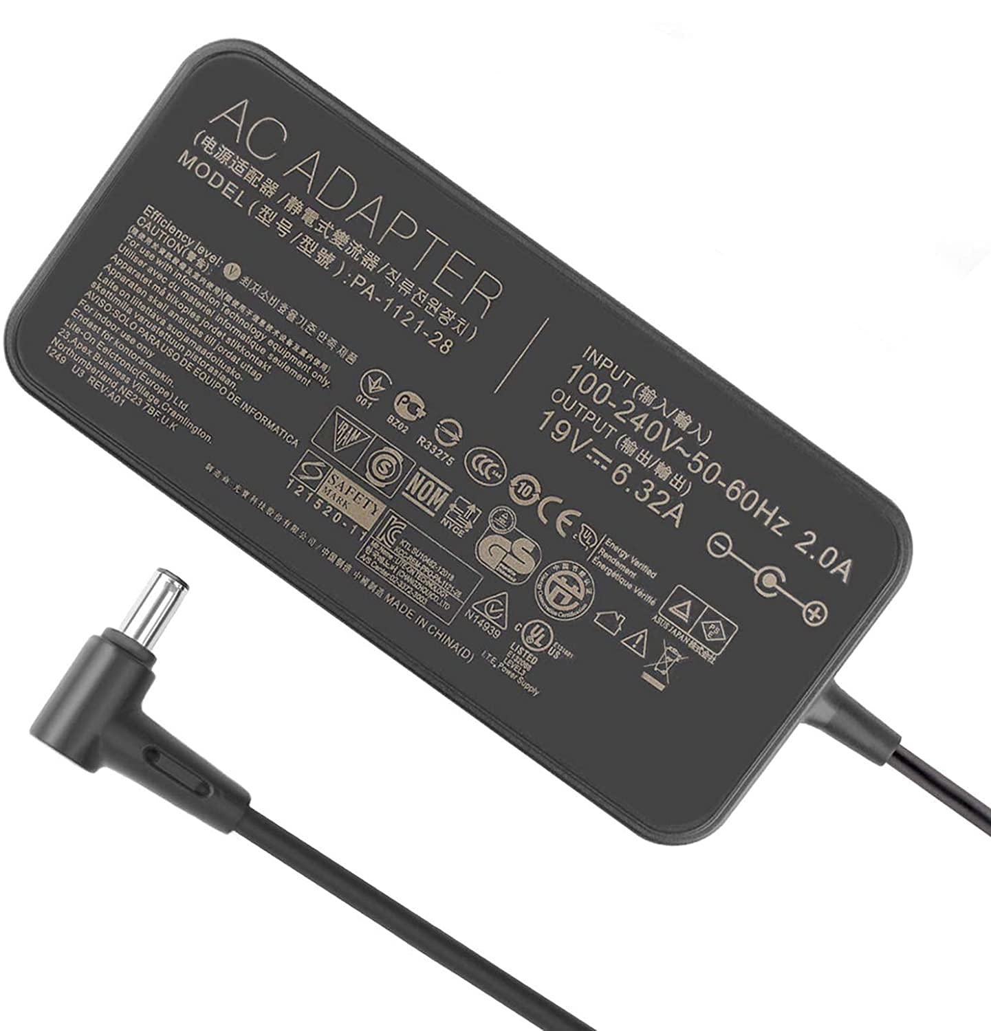 Adattatore AC 120W 19V 6.32A per ASUS