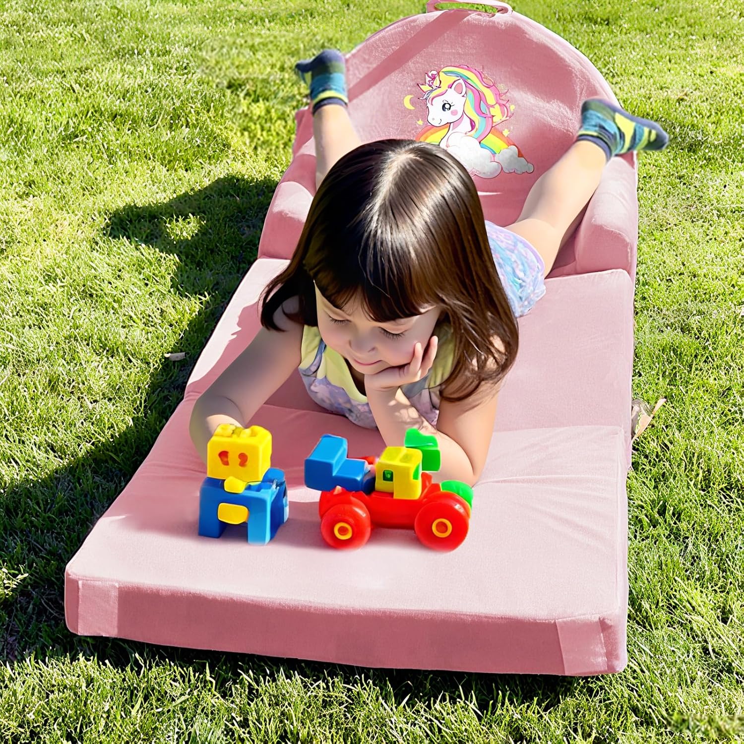 Divano per Bambini Orso - Sedia Pieghevole 2 in 1 - immagine 8