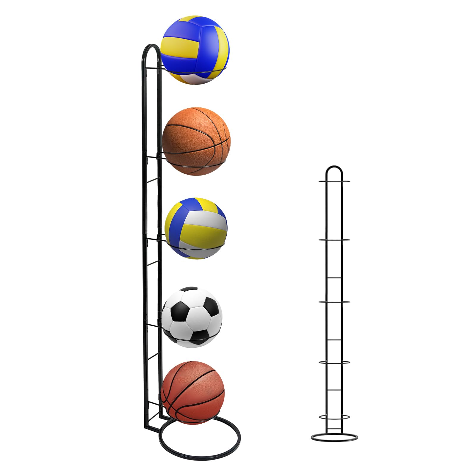 Xiaqica Rastrelliera Porta Palloni Verticale 5 Strati