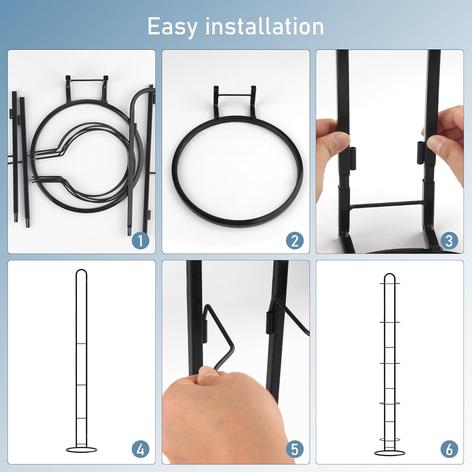 Xiaqica Rastrelliera Porta Palloni Verticale 5 Strati - immagine 5