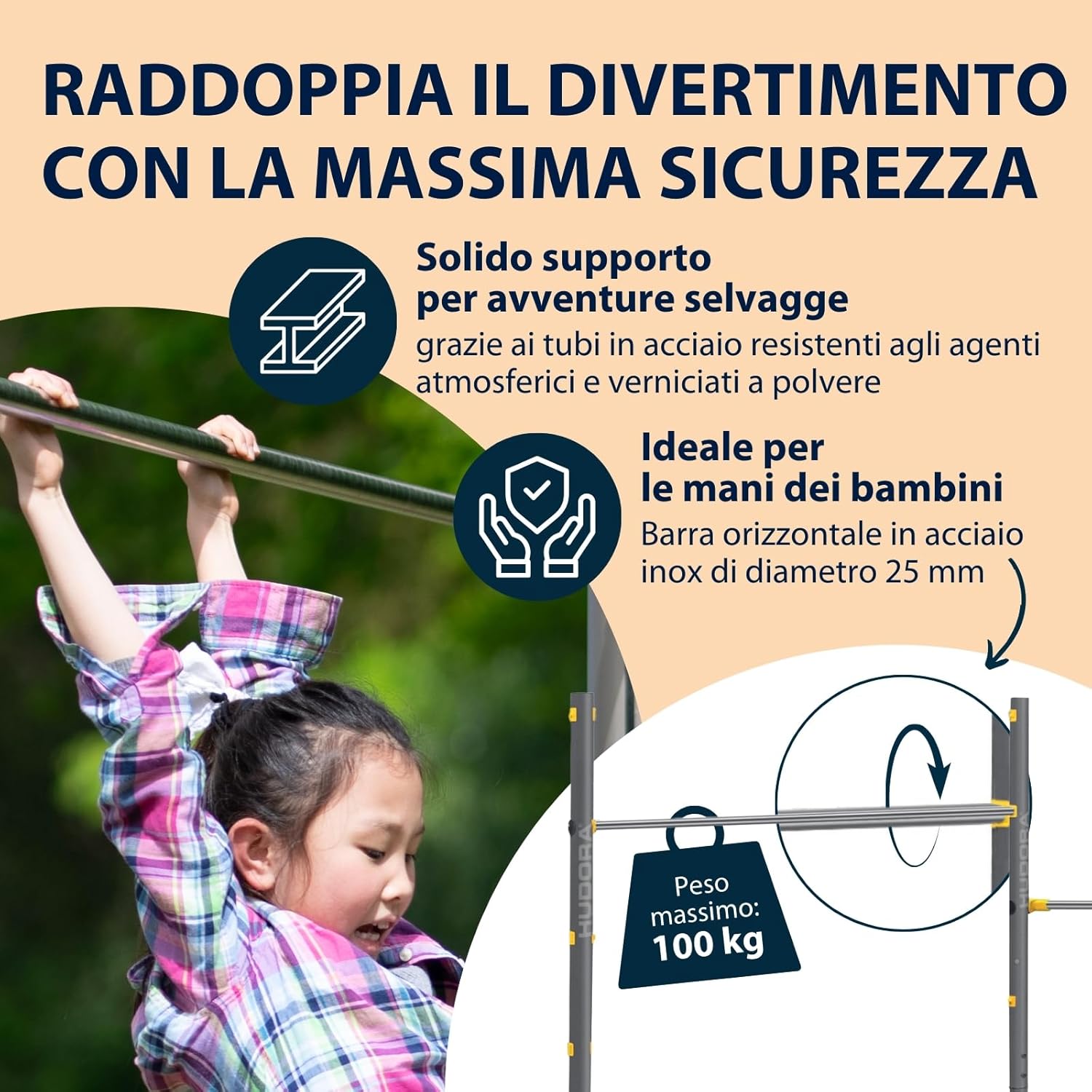 Hudora Sbarra per Trazioni Fabian Standard/Pro - immagine 3