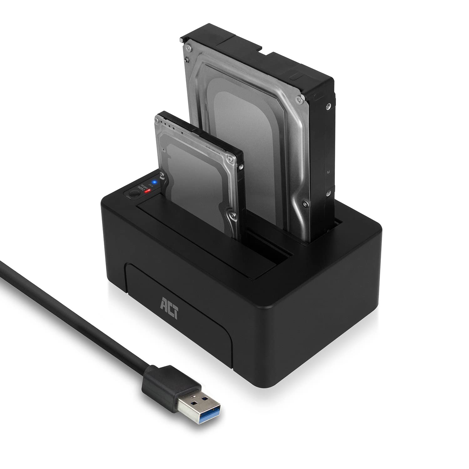 ACT Docking station USB 3.1 Gen1 (USB3.0) per HDD/SSD SATA da 2,5" e 3,5" AC1504