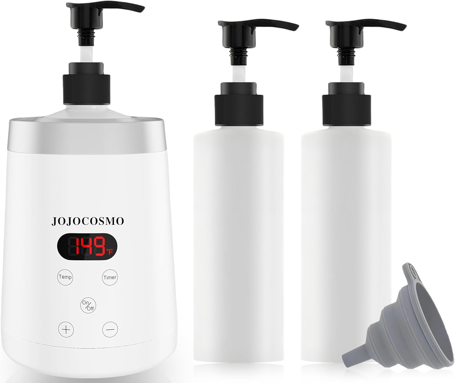 Scalda Olio da Massaggio con Due Dispenser, Bianco - immagine 1