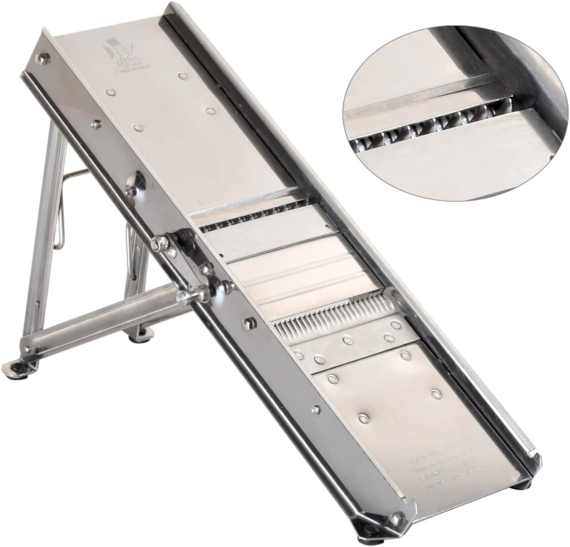 Bron D454 mandolino, per Verdure, regolabile - immagine 3