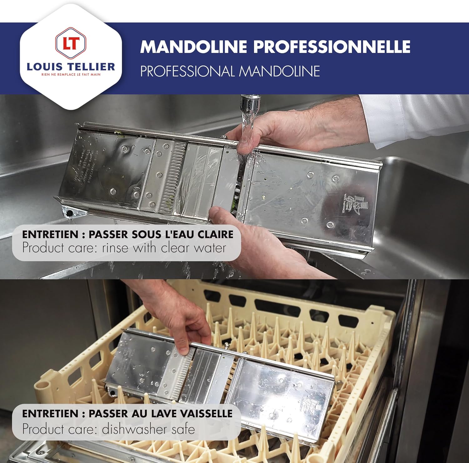 Bron D454 mandolino, per Verdure, regolabile - immagine 7