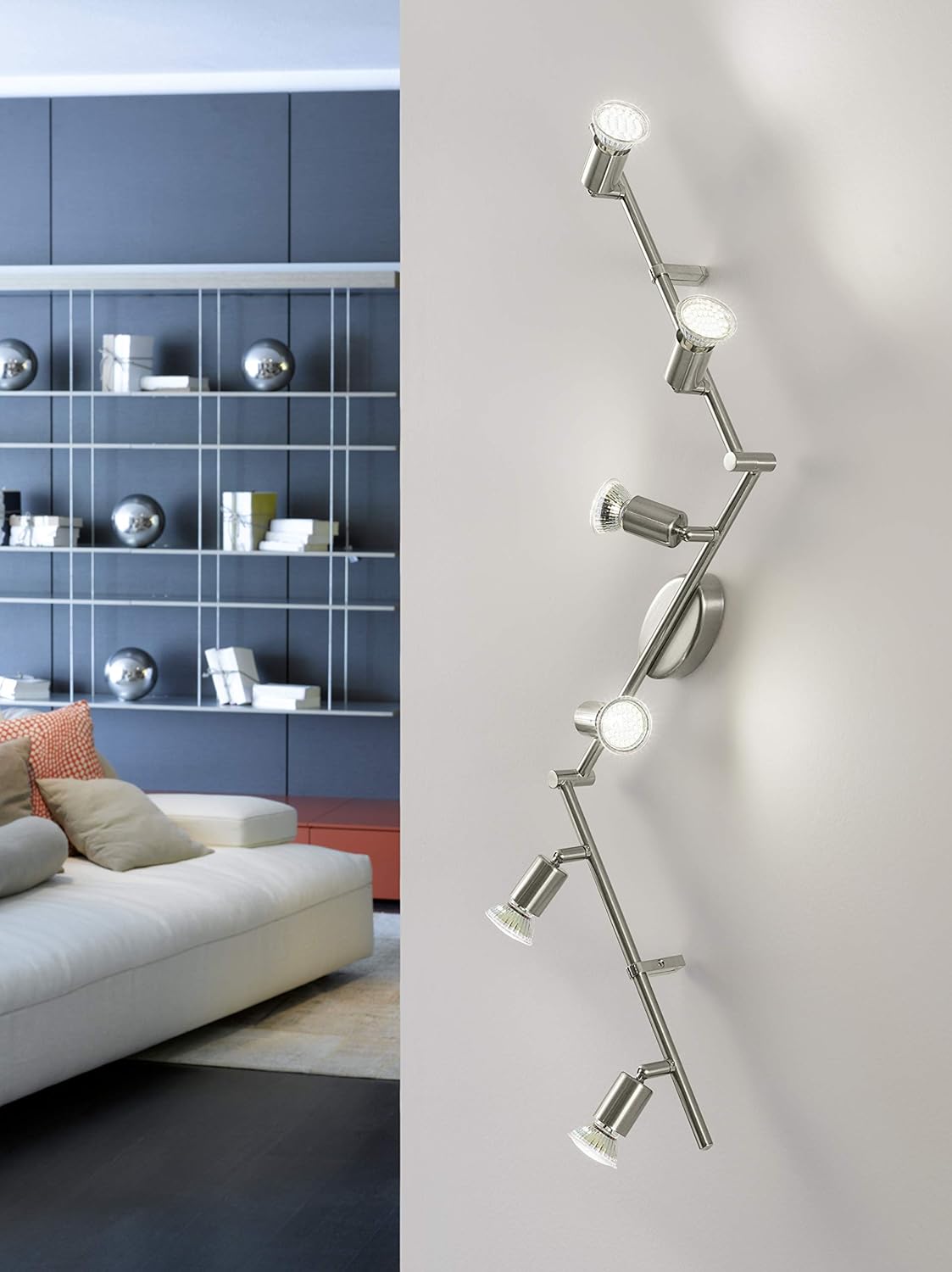 Eglo Buzz-LED Faretti 3 W, Nickel Opaco - immagine 2