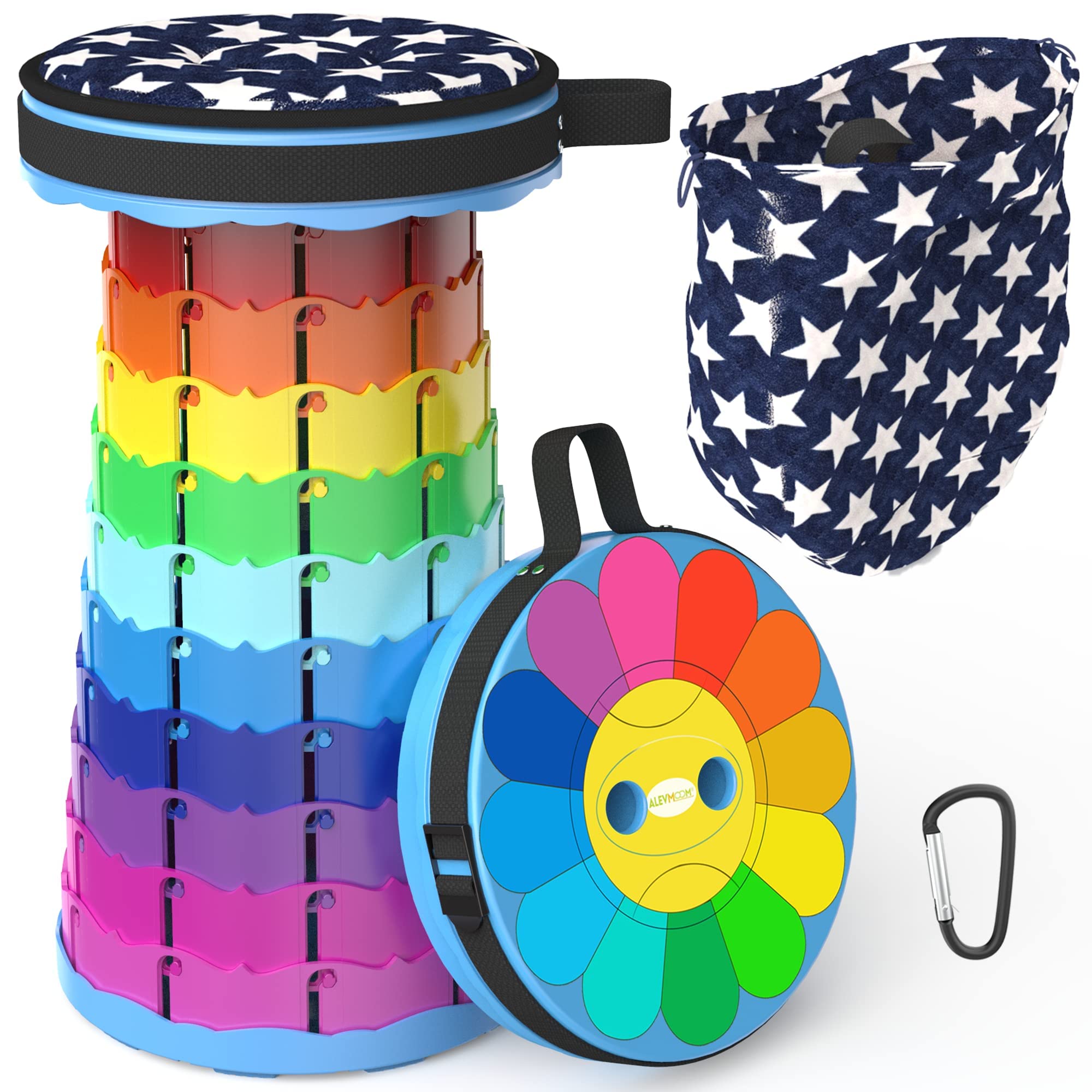 Locyop Sgabello Pieghevole Portatile con Cuscino