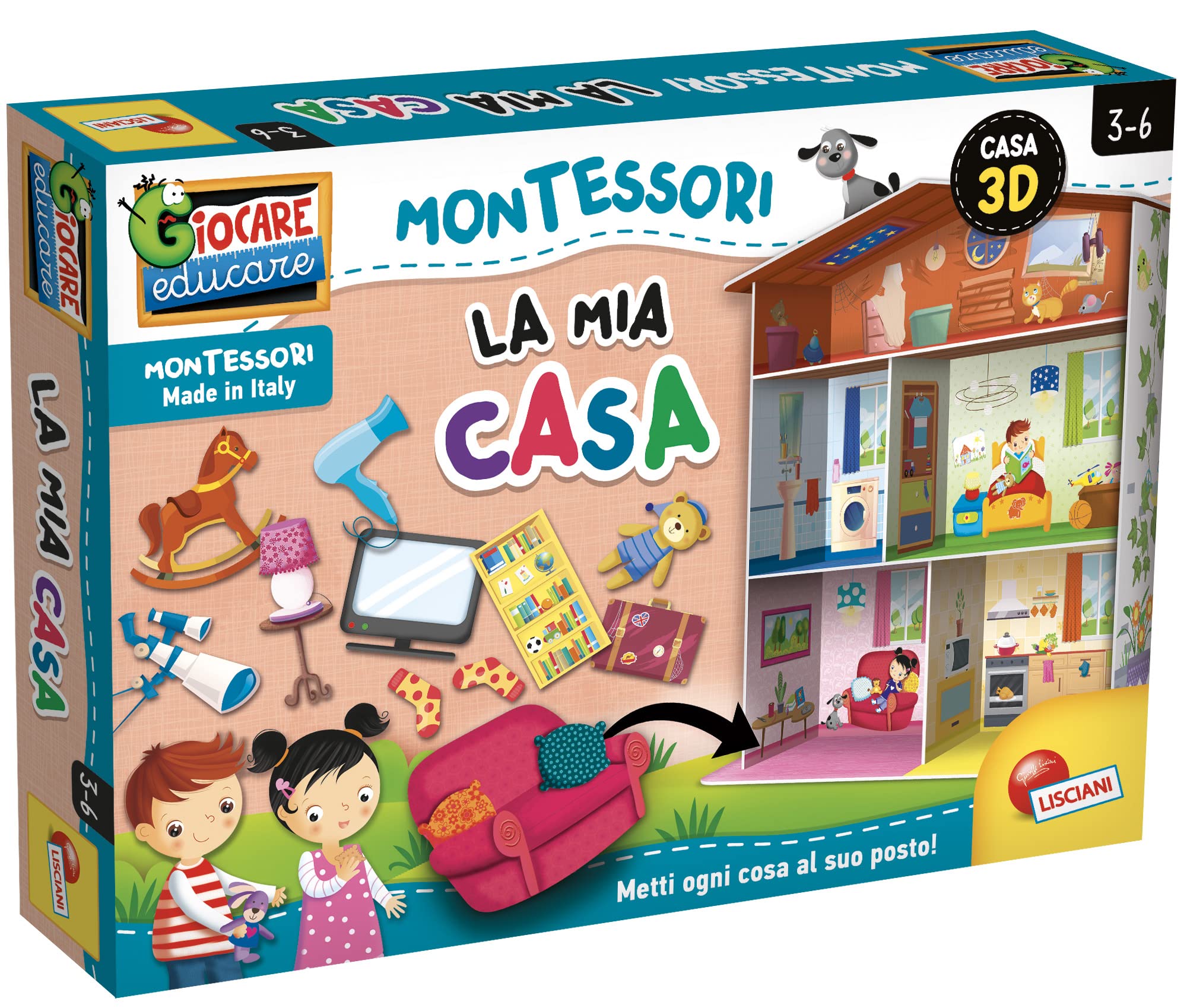 Liscianigiochi - Montessori Maxi La Mia Casa, 3-6 anni