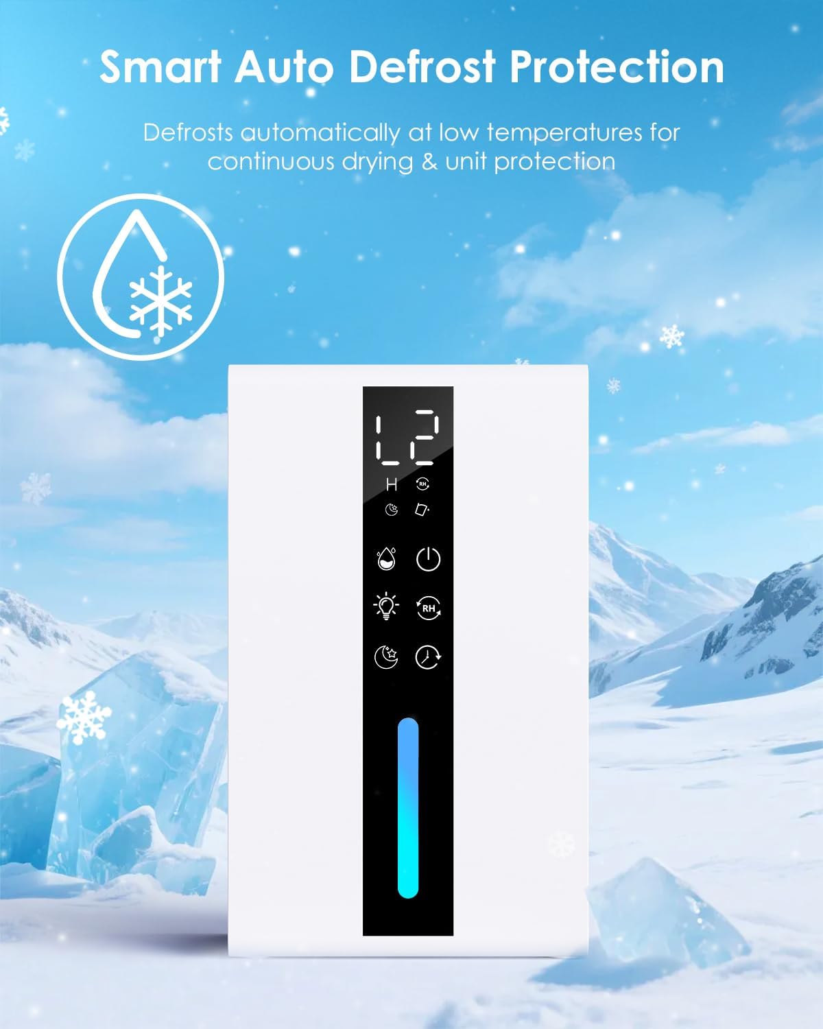 Deumidificatore Casa 1750ml con Modalità Sospensione - immagine 7