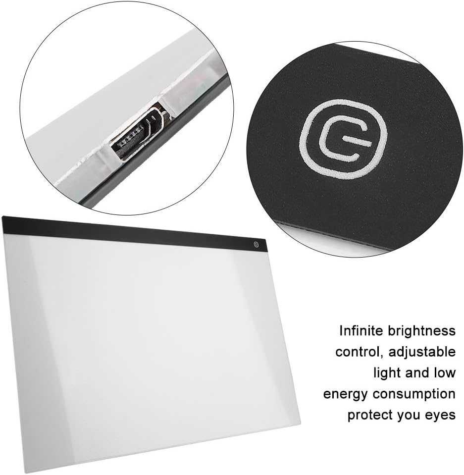 LED Copy Tavolo da Disegno Light Box A2 con Cavo USB - immagine 3