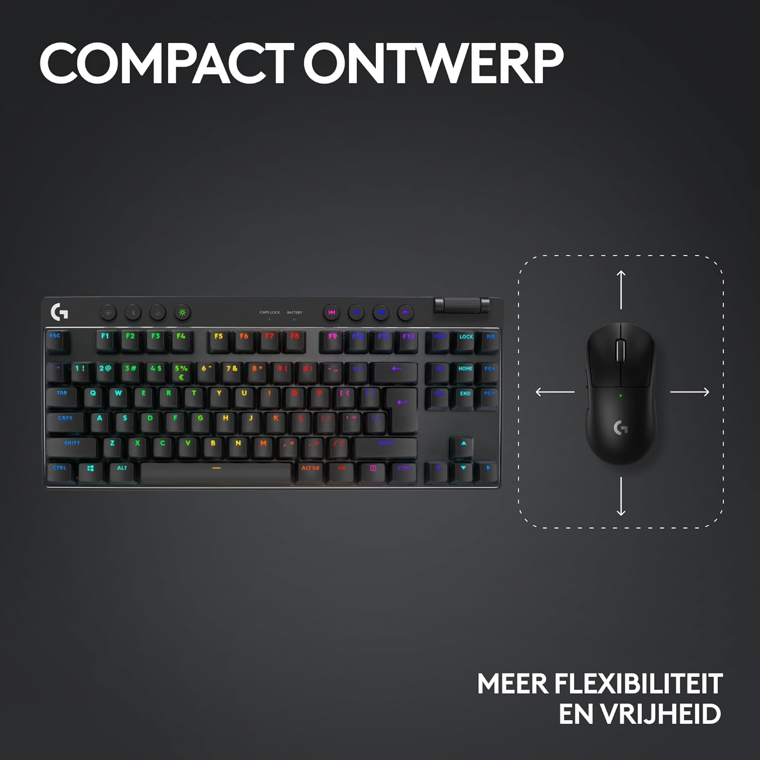 Logitech G PRO X TKL LIGHTSPEED Tastiera Gaming Wireless - immagine 7