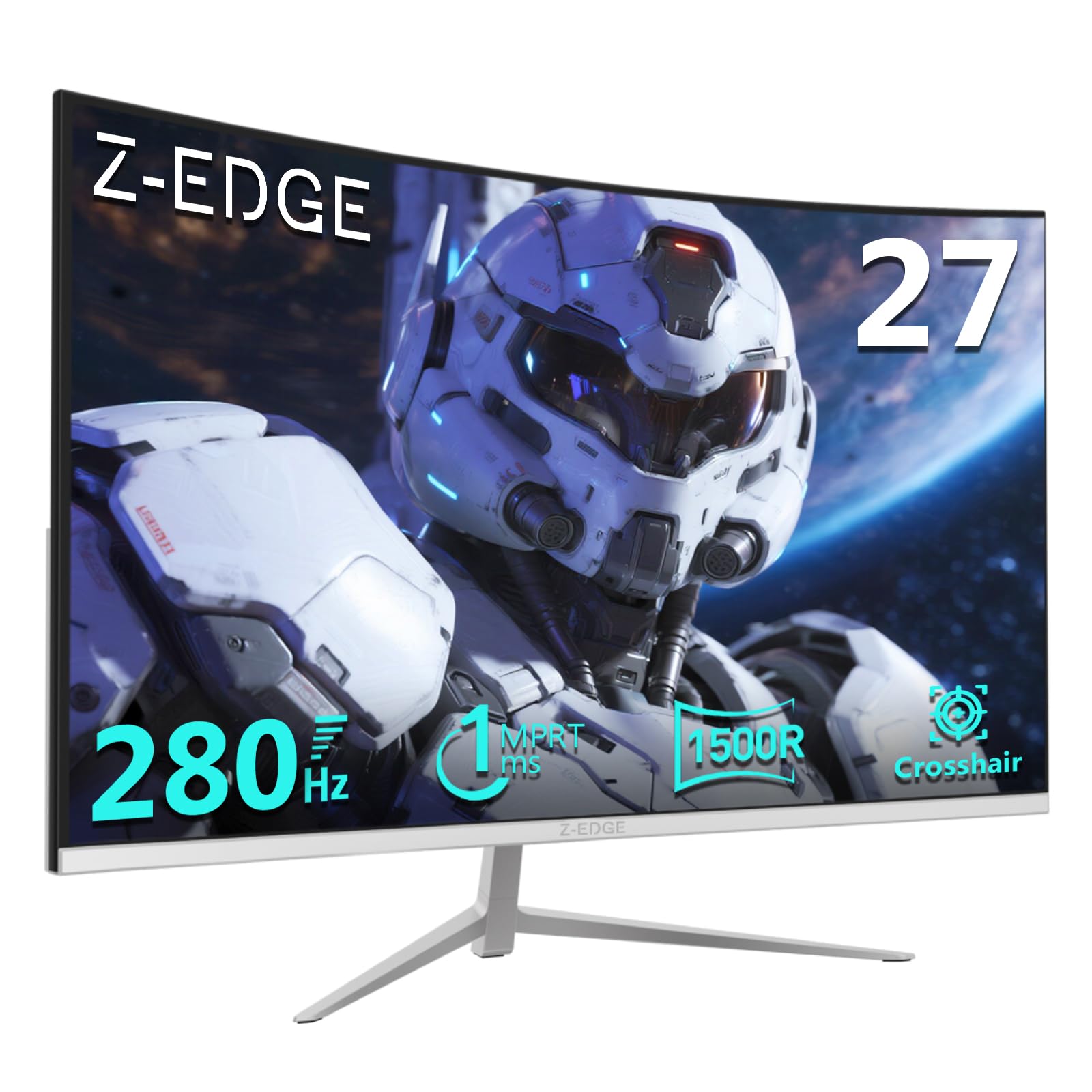 Z-Edge Monitor Gaming Curvo Bianco 27'' 280Hz 1ms