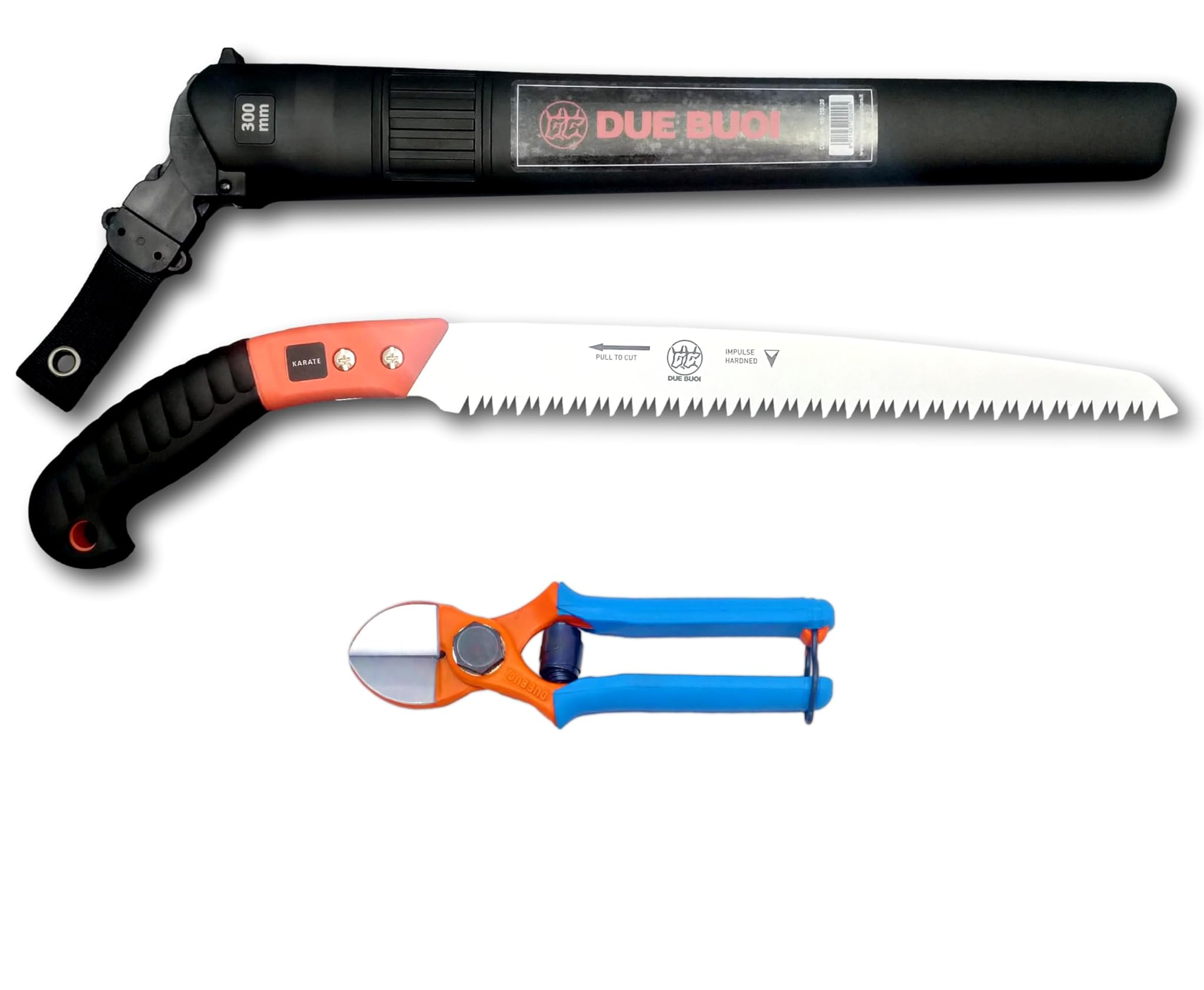 KIT Due Buoi Forbice Forgiata Doppio Taglio e Seghetto