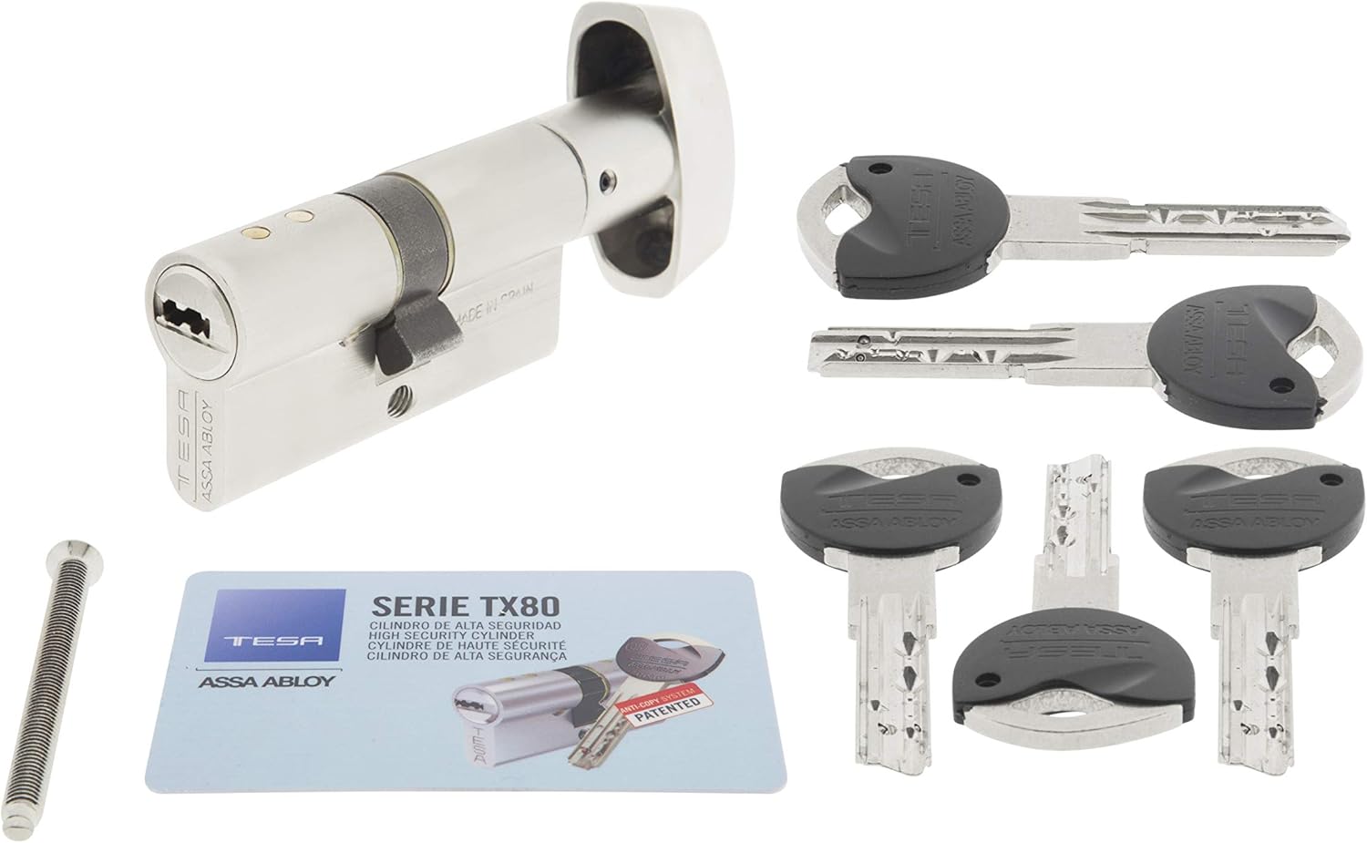 Tesa Assa Abloy TK1B3040N Cilindro Alta Sicurezza TK100 - immagine 1