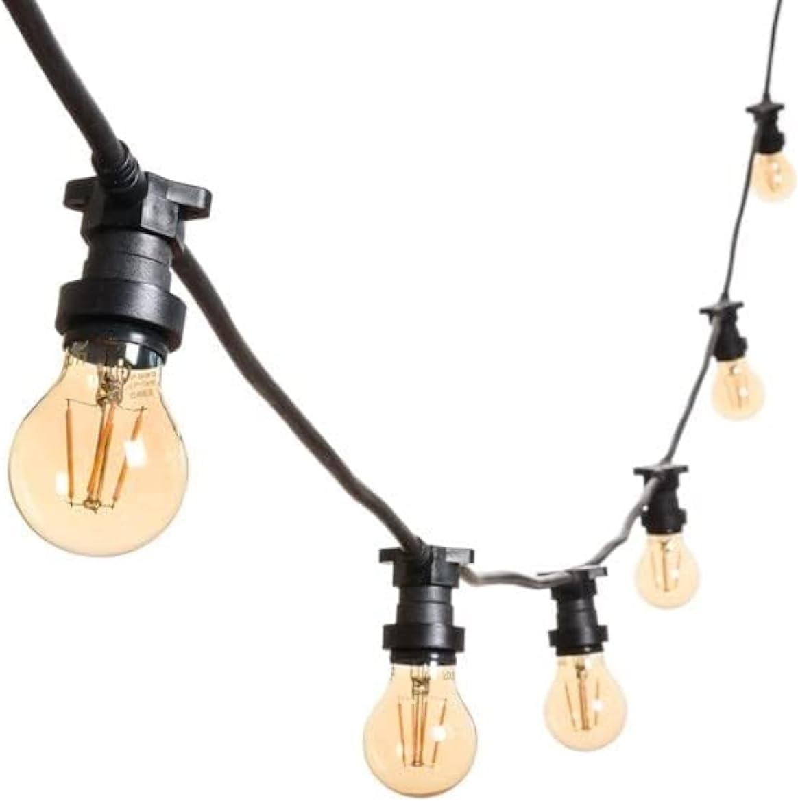 M Mu Catena Luminosa Esterno 10M E27, NERO - immagine 1