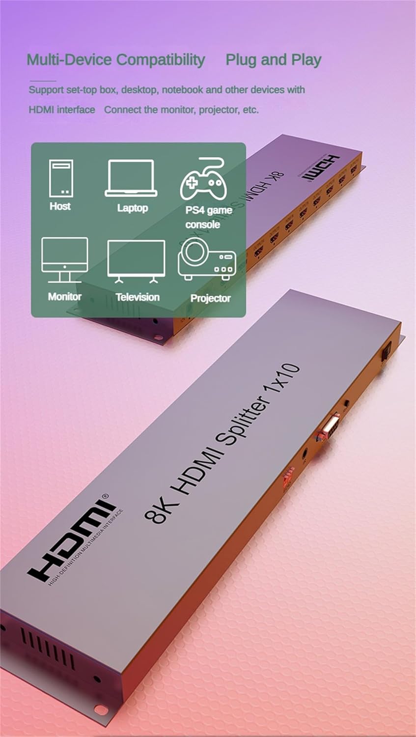 Splitter HDMI 1x10 8K 60HZ - immagine 8