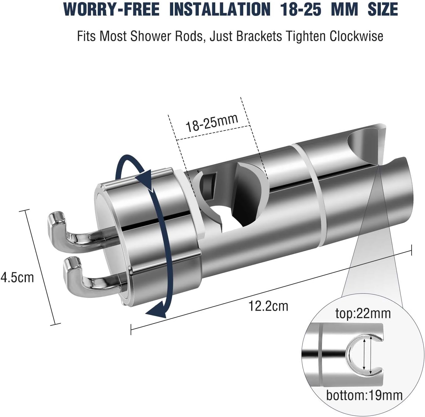 Vinabo Supporto Soffione Doccia Senza Foratura - immagine 2