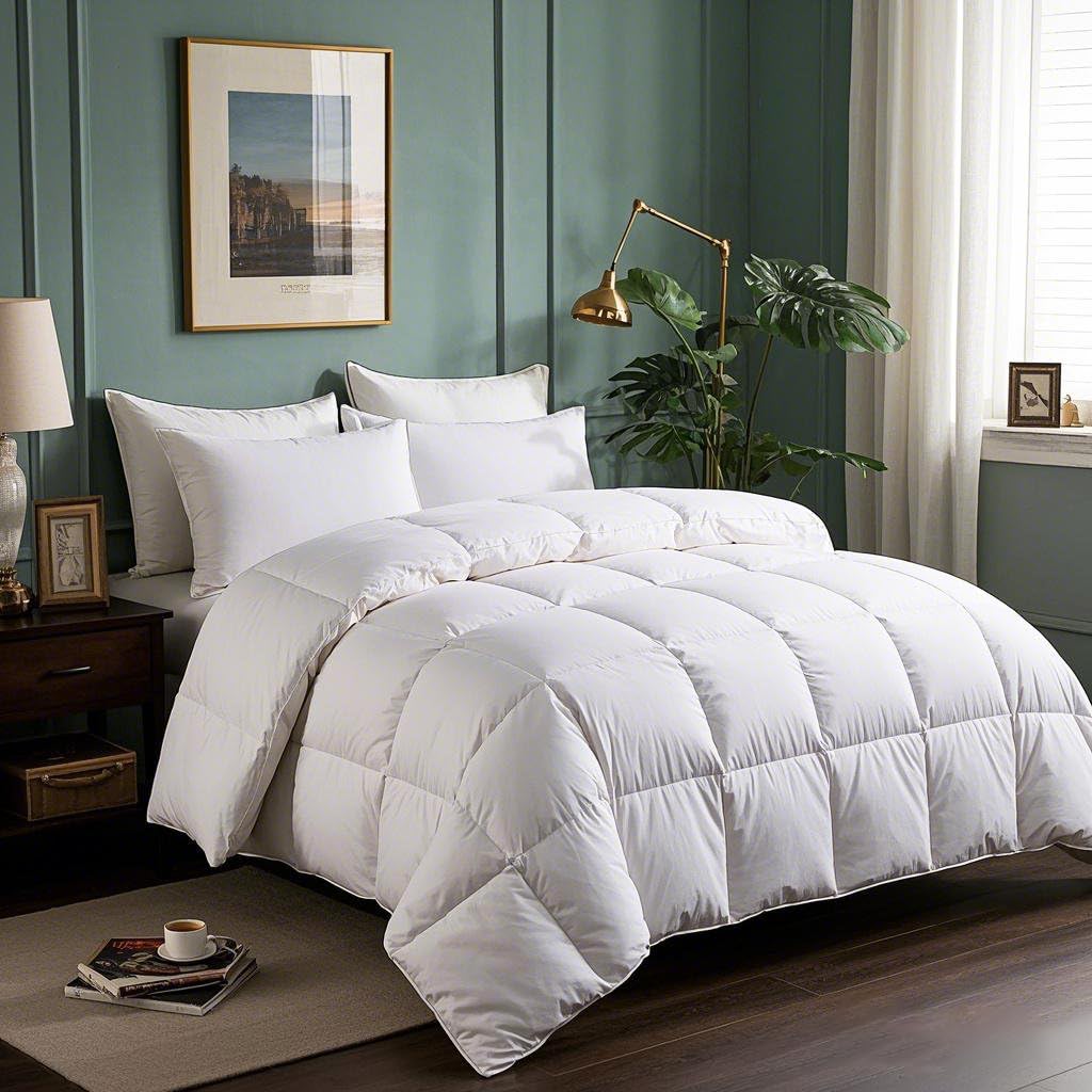 Serta Goose Feathers - Piumino Queen Size Bianco