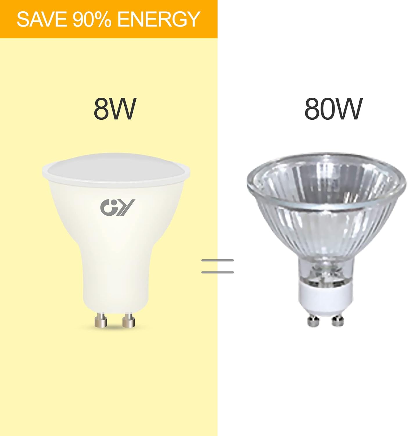 Gy 12 Lampadine LED GU10 8W, Bianco Neutro 4000K - immagine 4