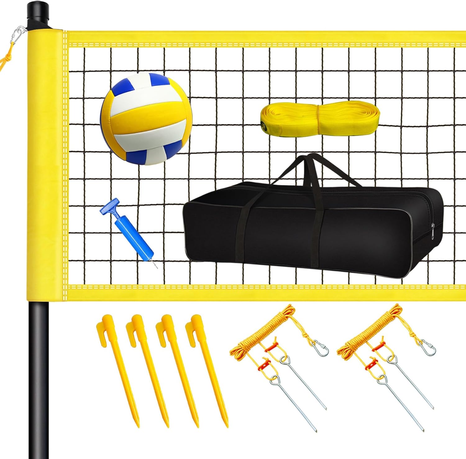 Hanured Rete da Pallavolo Portatile Pieghevole - immagine 1