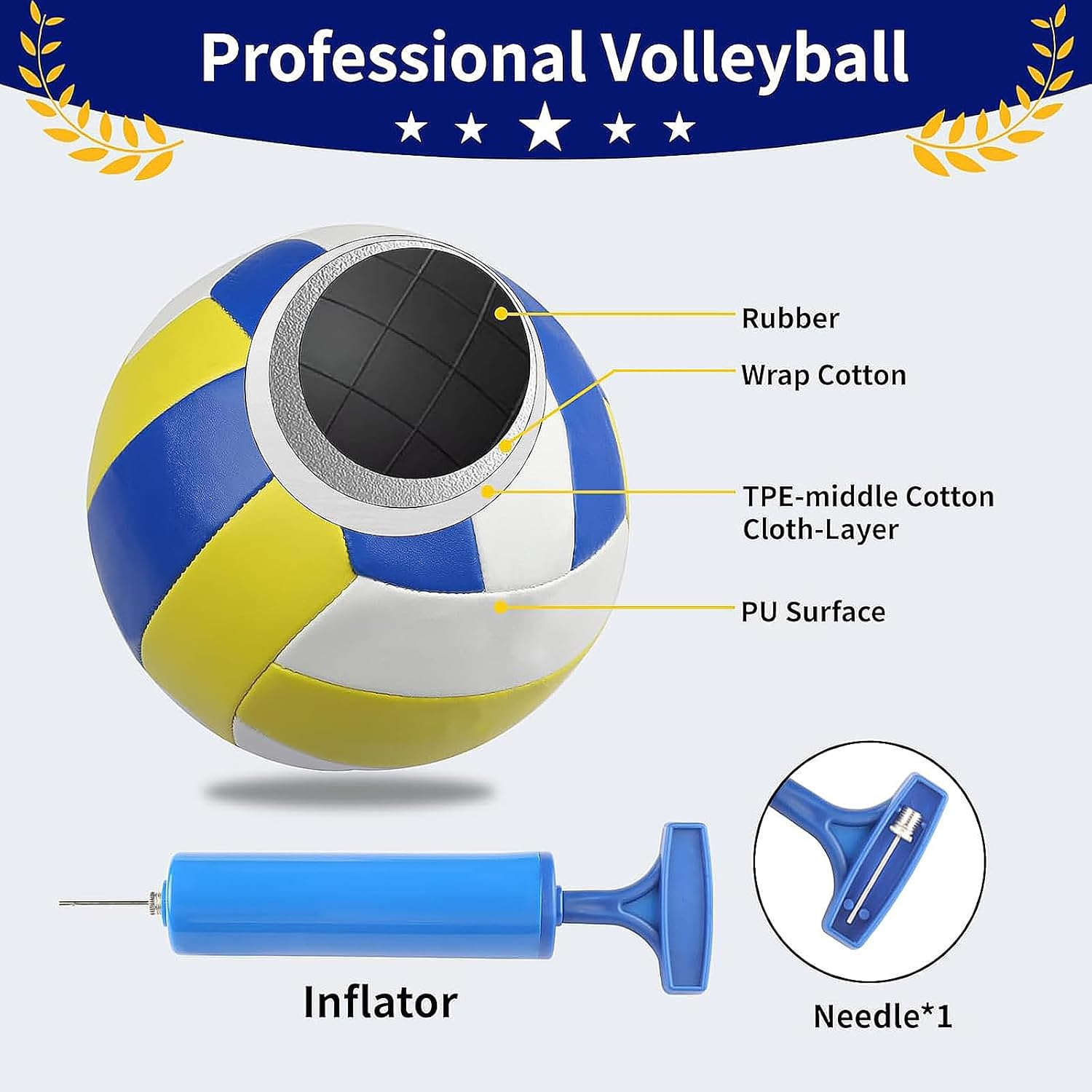 Hanured Rete da Pallavolo Portatile Pieghevole - immagine 5