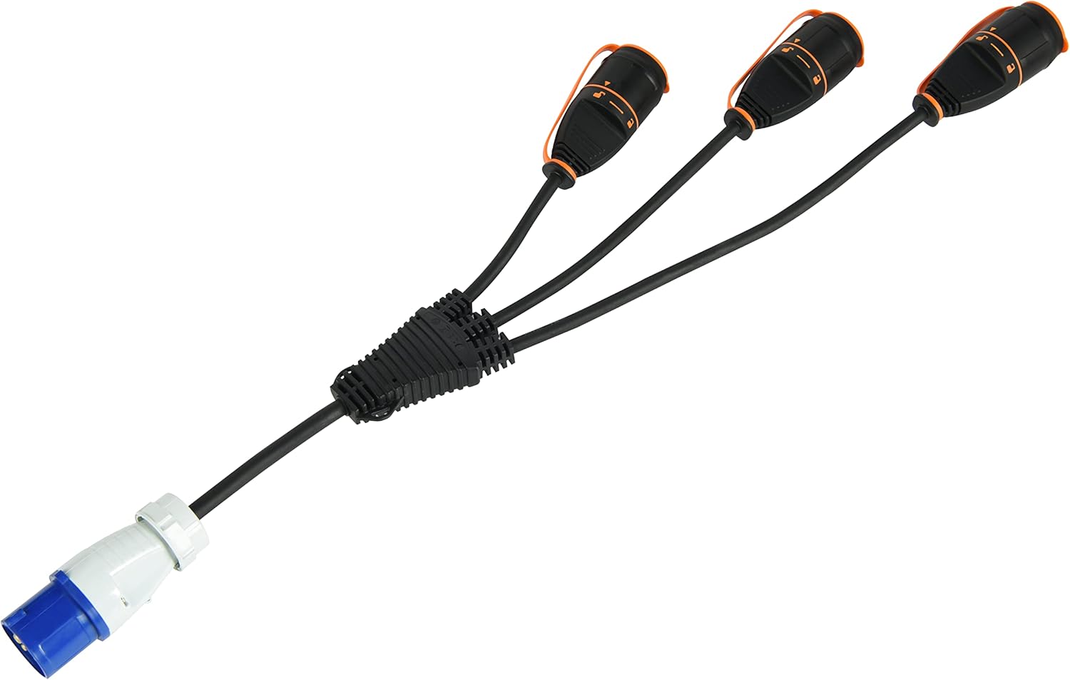 Electraline 46151 Splitter 3 Prese Schuko Electralock IP44 - immagine 2