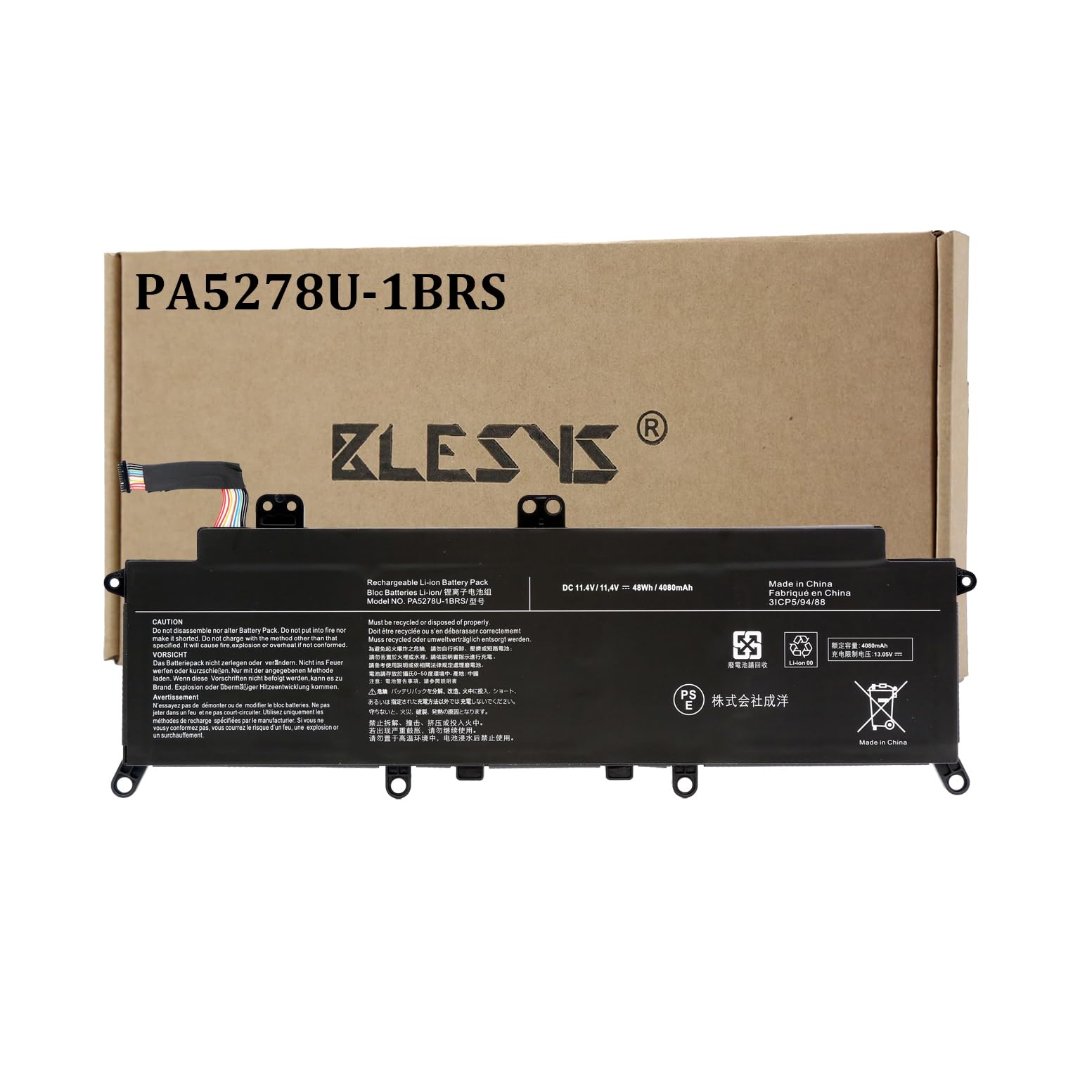 Blesys PA5278U-1BRS Batteria per Toshiba Portage X30/X40