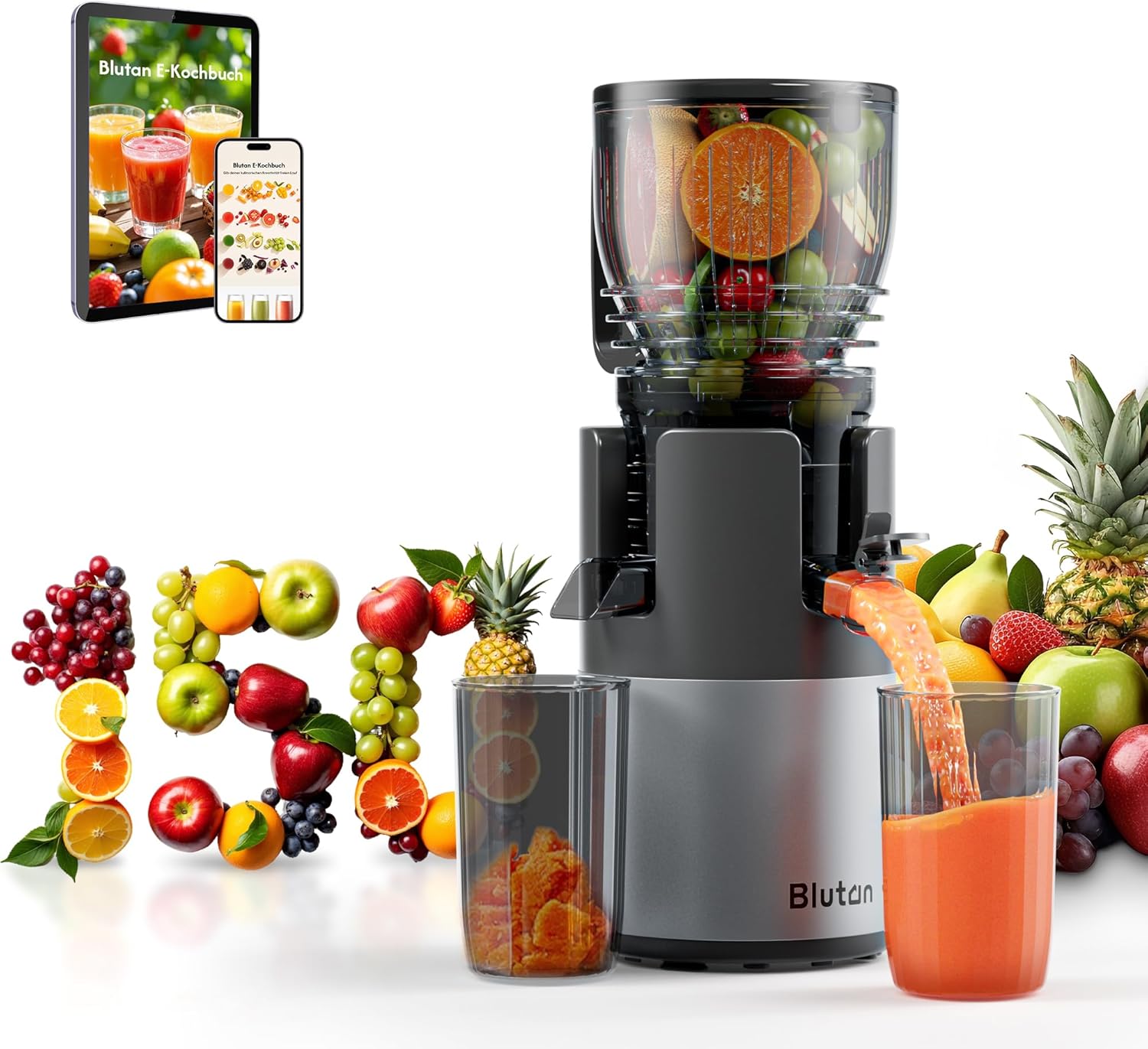 B Megajuicy 150 mm XL - Slow Juicer 300W - immagine 1